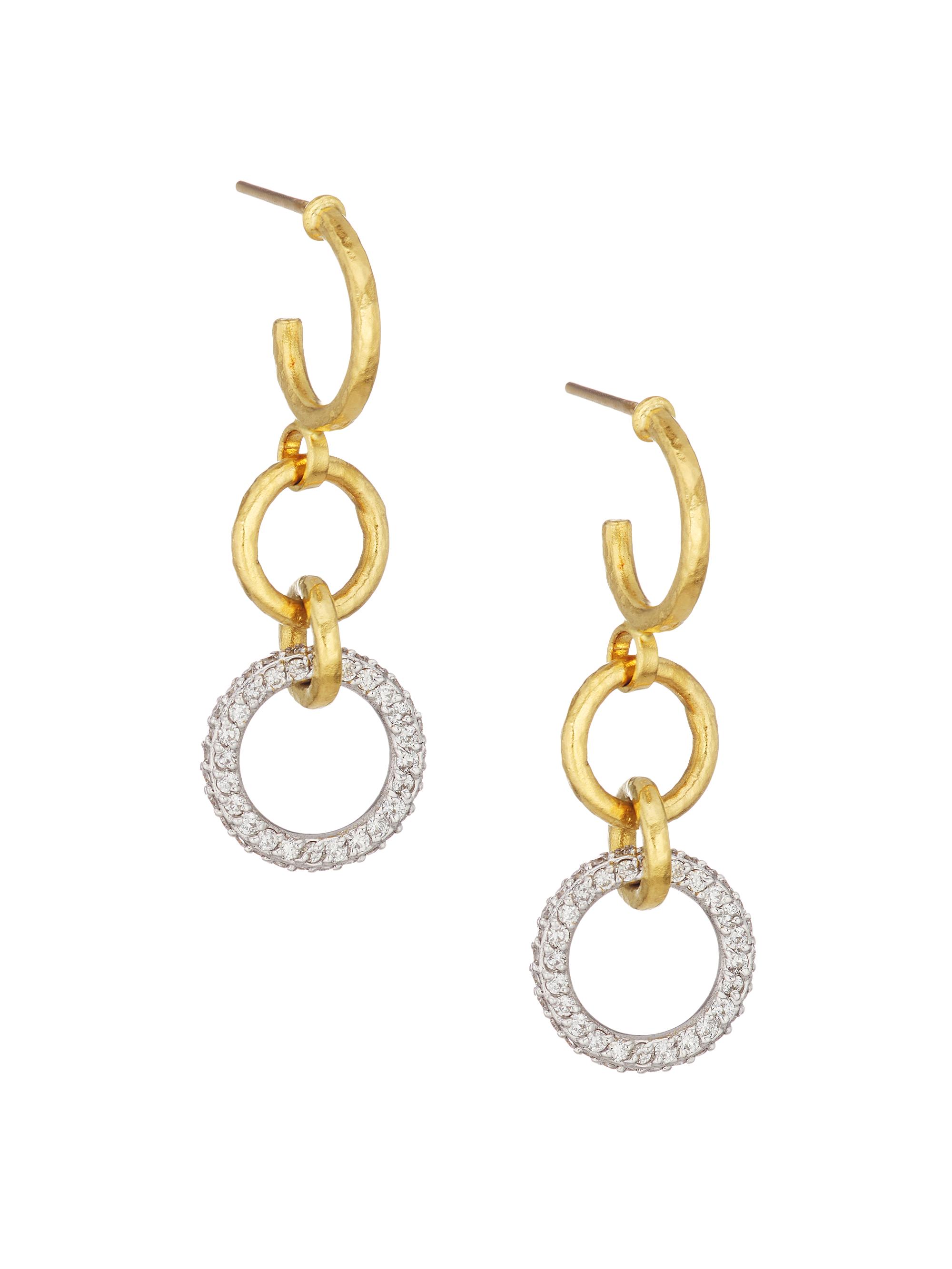 Gurhan Women's Hoopla Two-Tone Gold & Diamond Drop Earrings - Yellow Gold