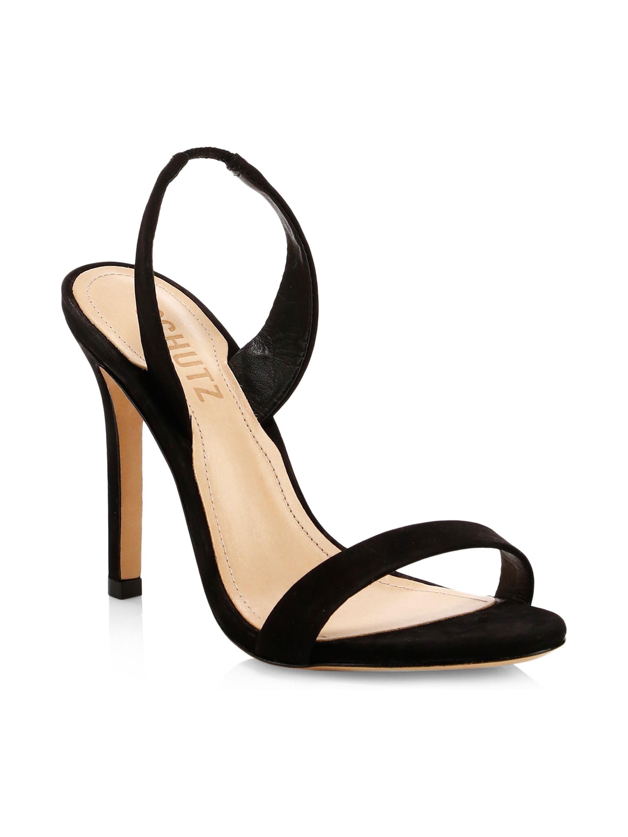 Schutz Luriane Suede Slingback Sandals Saks Fifth Avenue