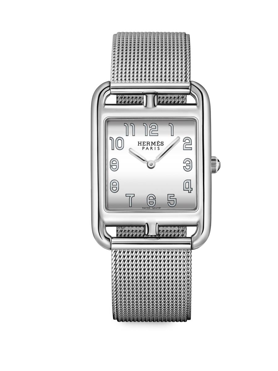 HERMÈS Cape Cod Stainless Steel Bracelet Watch/29MM | Saks Fifth