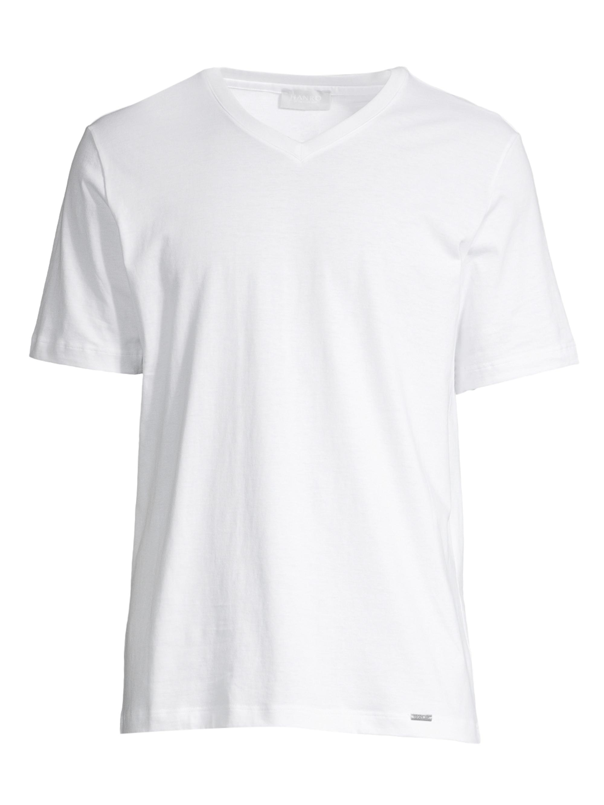 Hanro Men's Living V-Neck Tee - White