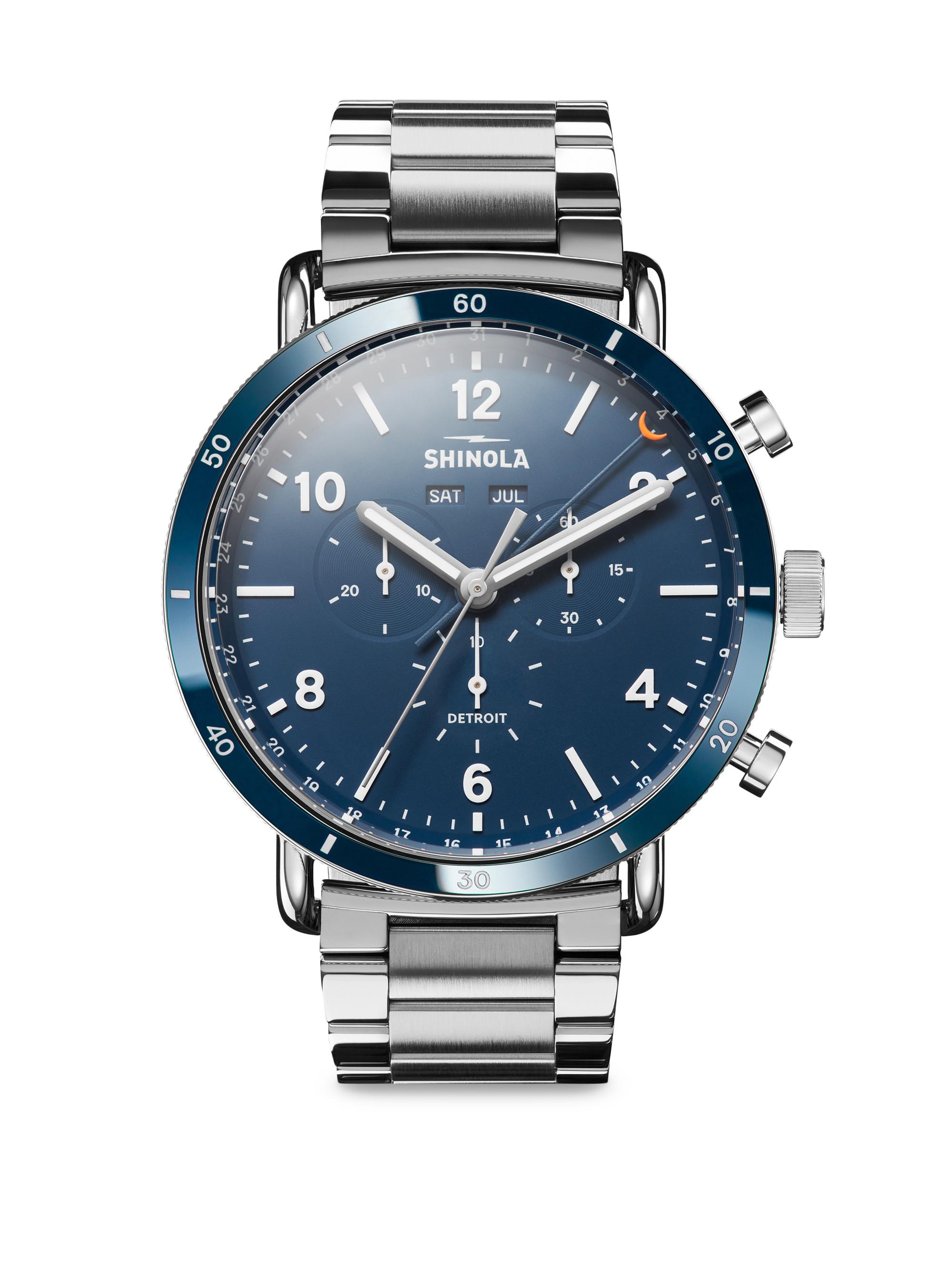 Shinola Men's Canfield Sport Stainless Steel Chronograph Bracelet Watch