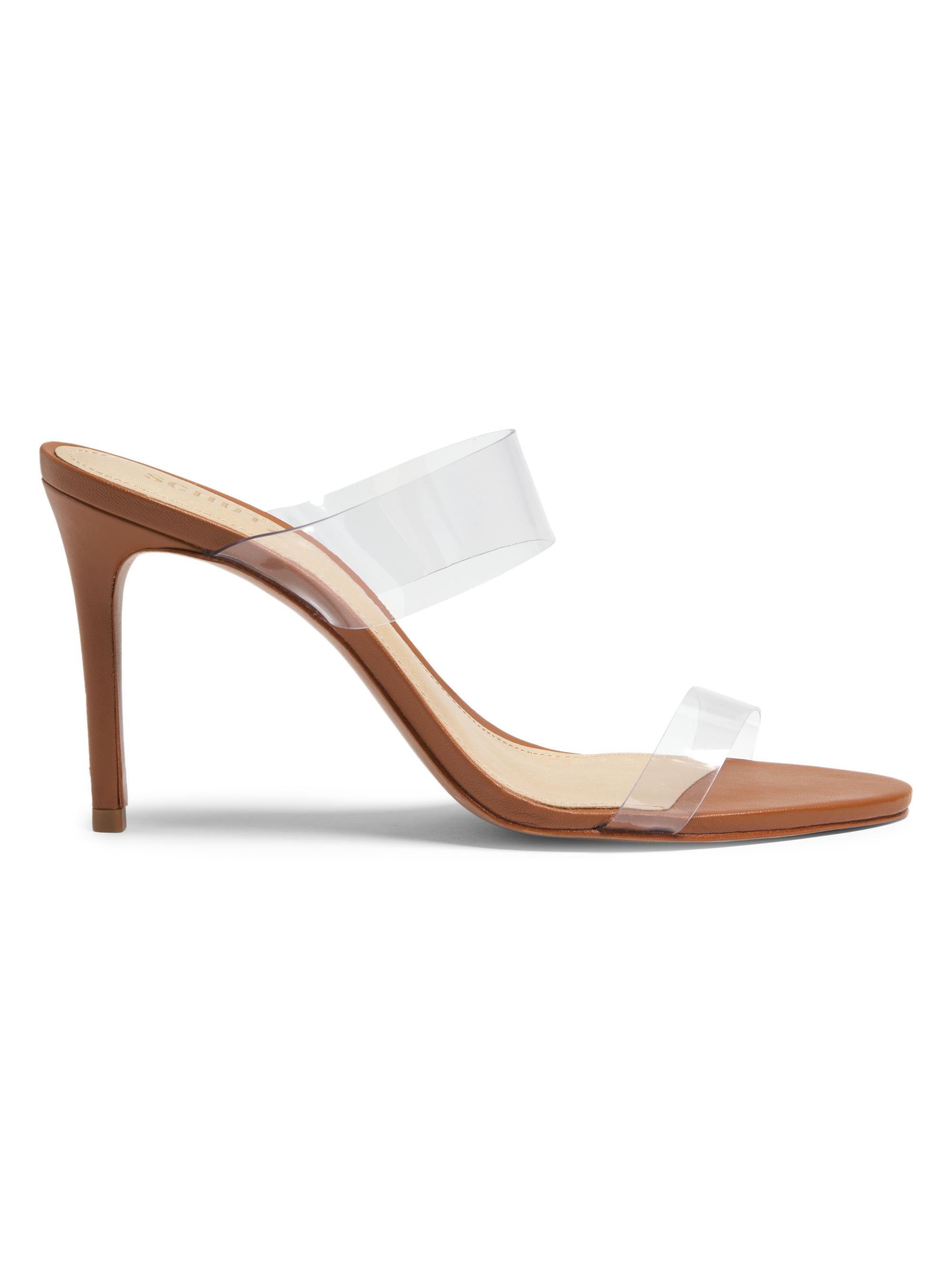 Schutz Women's Ariella 100MM Transparent Vinyl Mules - Transparent