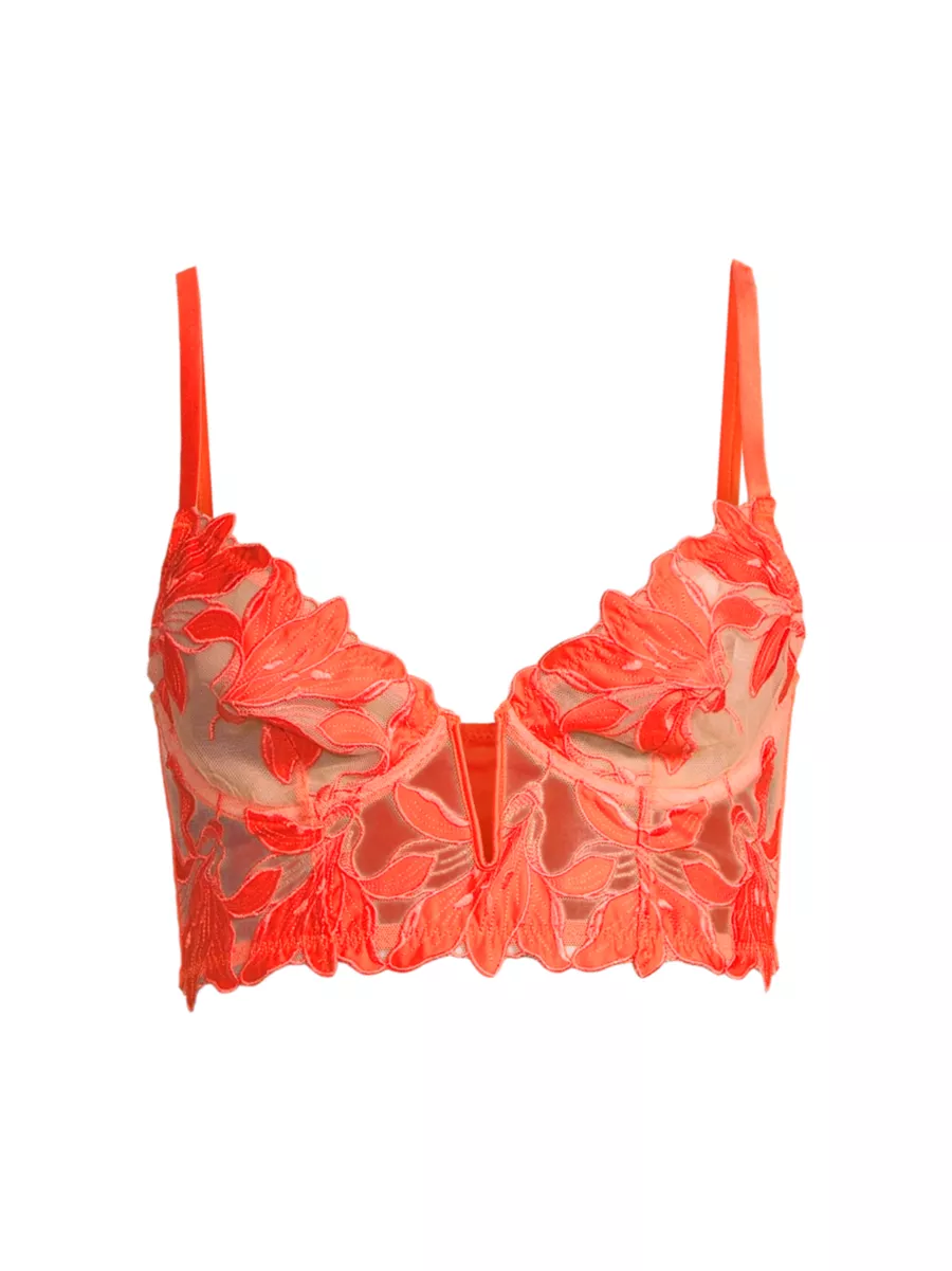 Amazon.com: Fleur du Mal Women's Le Stretch Lace Demi Bra, Black, 34D :  Luxury Stores