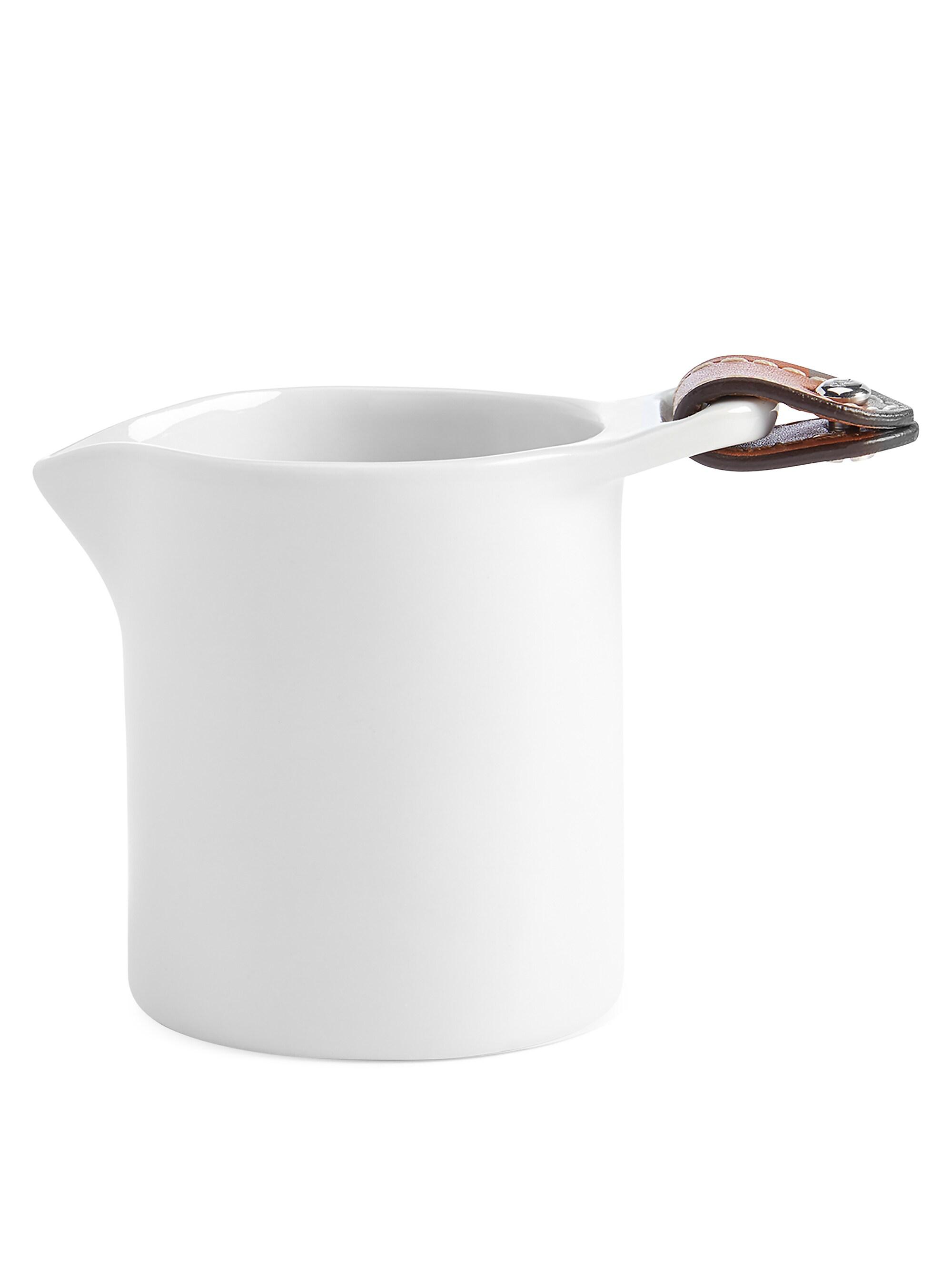 Ralph Lauren Wyatt Leather & Porcelain Creamer