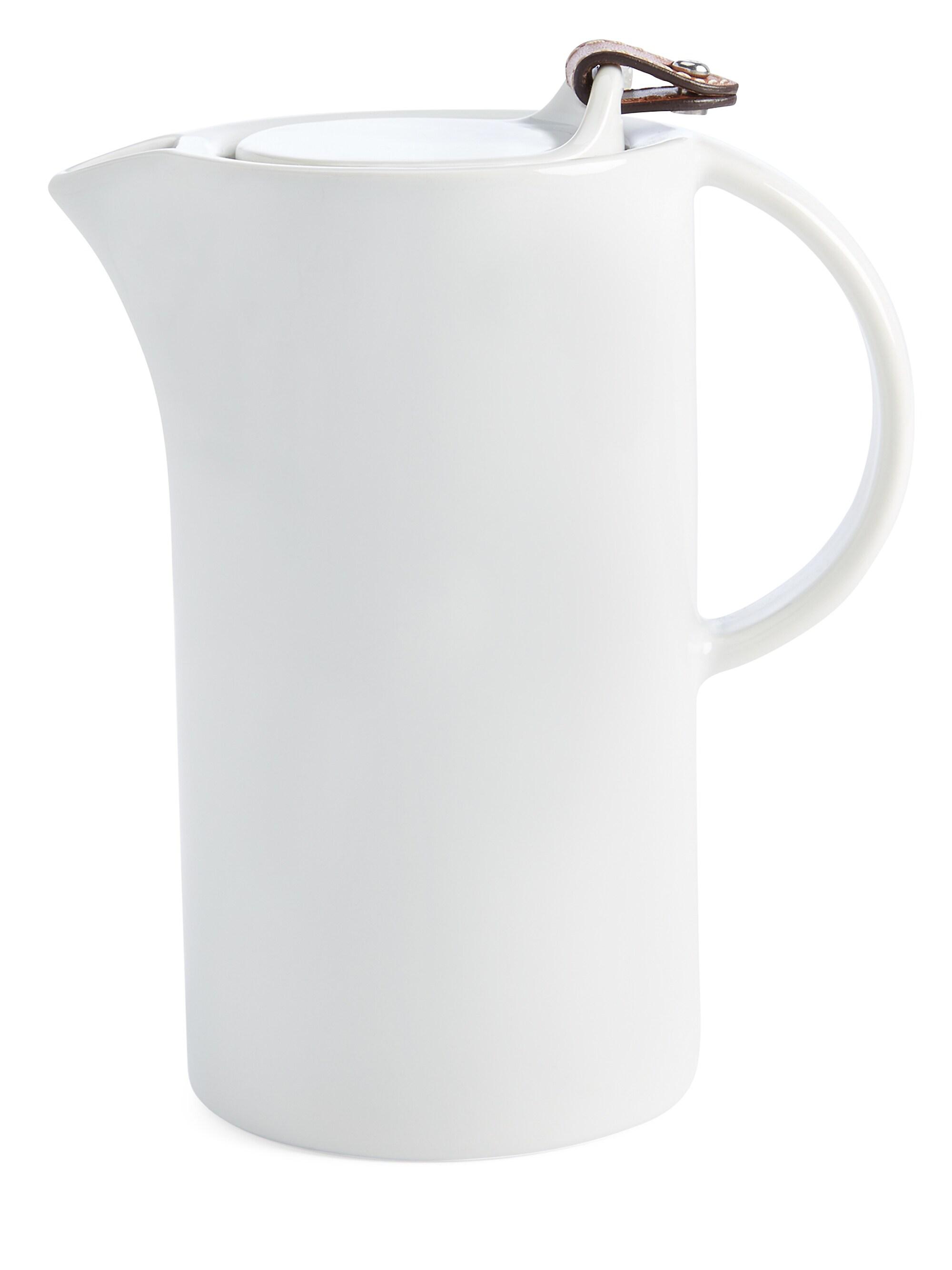 Ralph Lauren Wyatt Porcelain & Leather Beverage Server