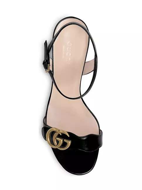 GG Marmont Sandals Designer By Gucci Size: 8.5 (IT 38.5)