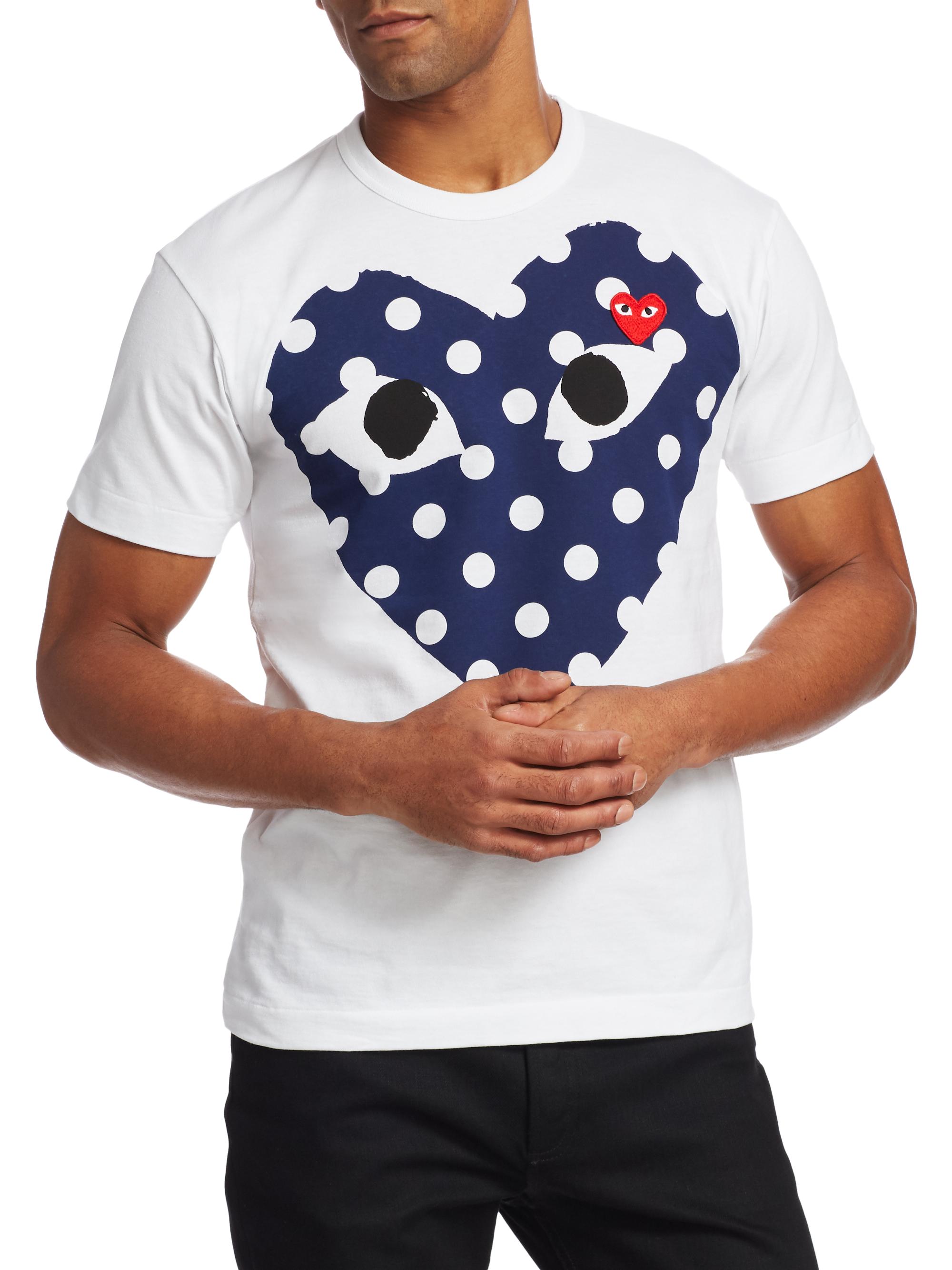Comme des Garçons PLAY Polka Dot Logo T-Shirt | Saks Fifth