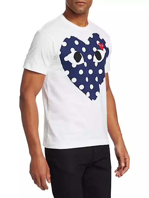 Comme des Garçons Play Men's Polka Dot Logo T-Shirt
