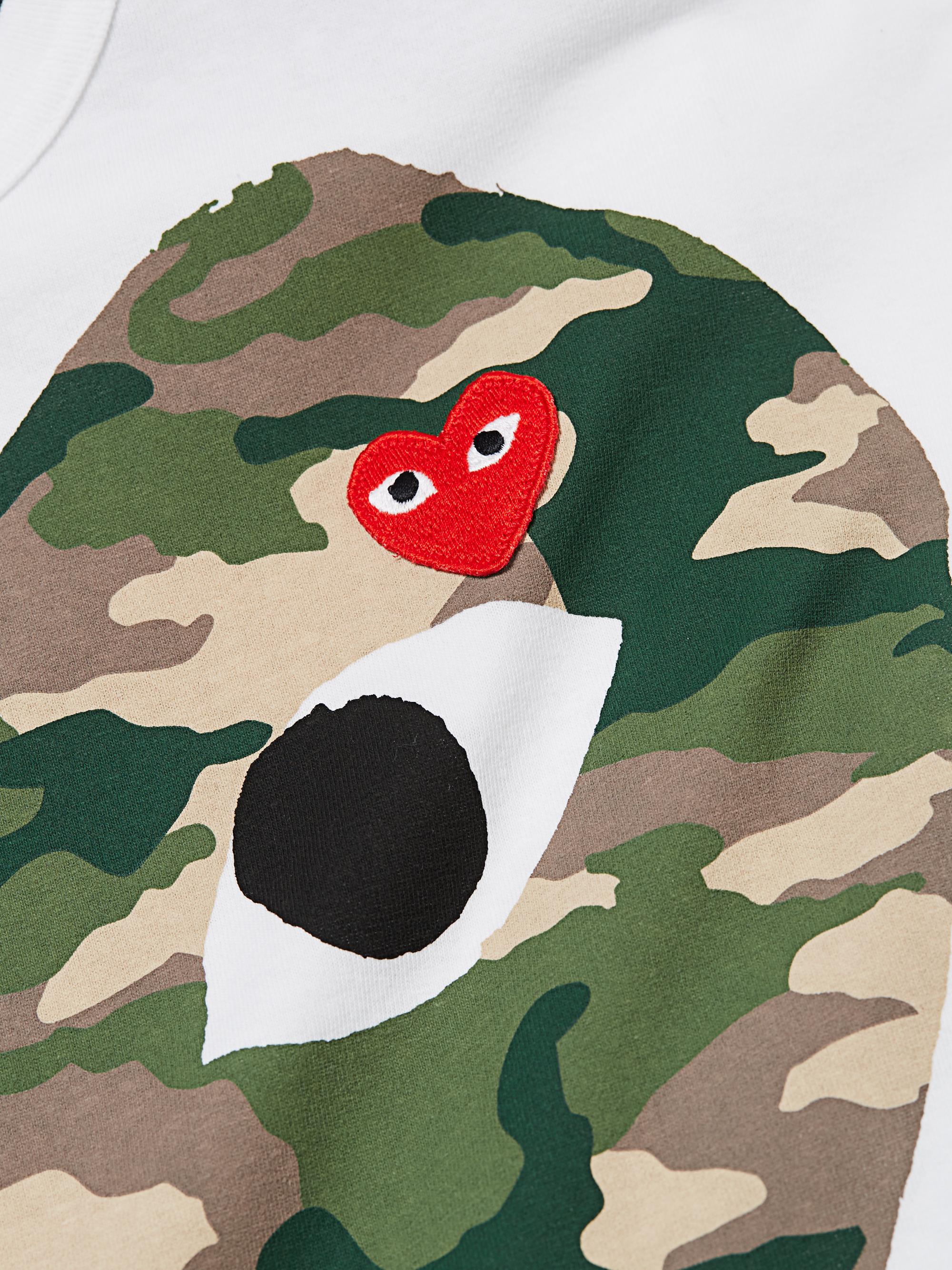 Comme des Garçons PLAY Camo Heart Tee Saks Fifth Avenue