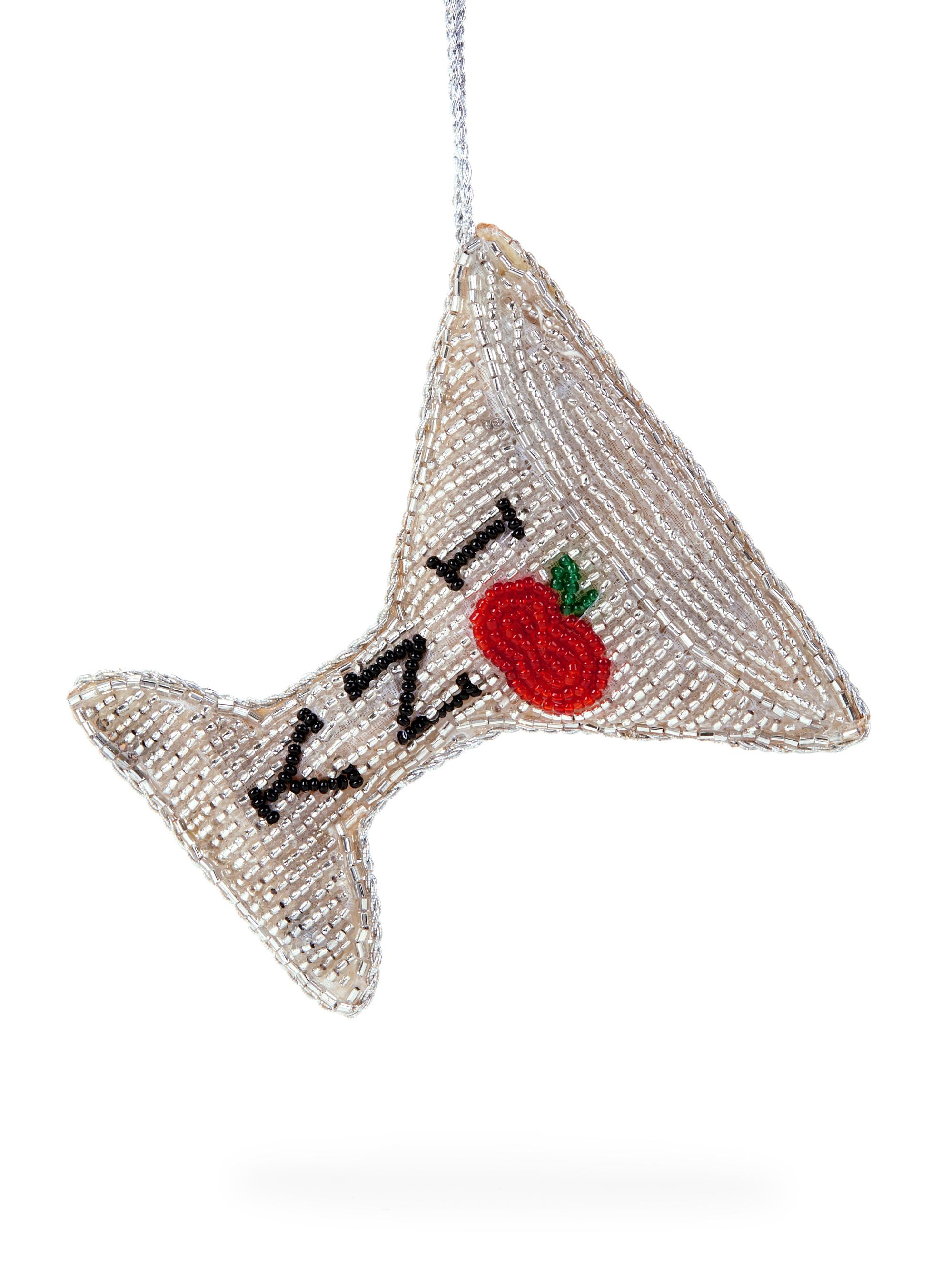 Sudha Pennathur Holiday 2018 Martini I Love New York Ornament