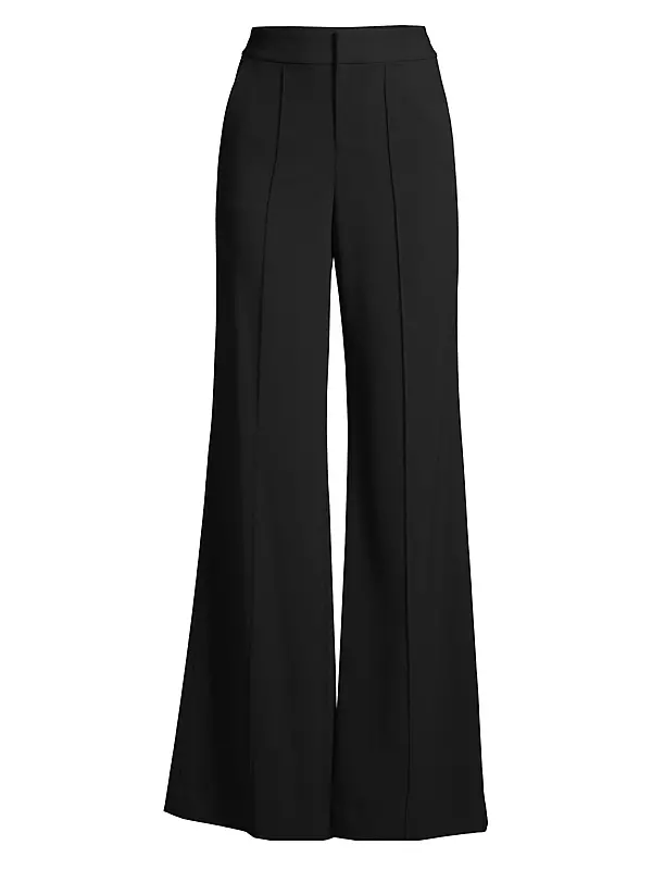 Zip Front High Waist Wide Leg Pants – Black – Zip-Code Clothing