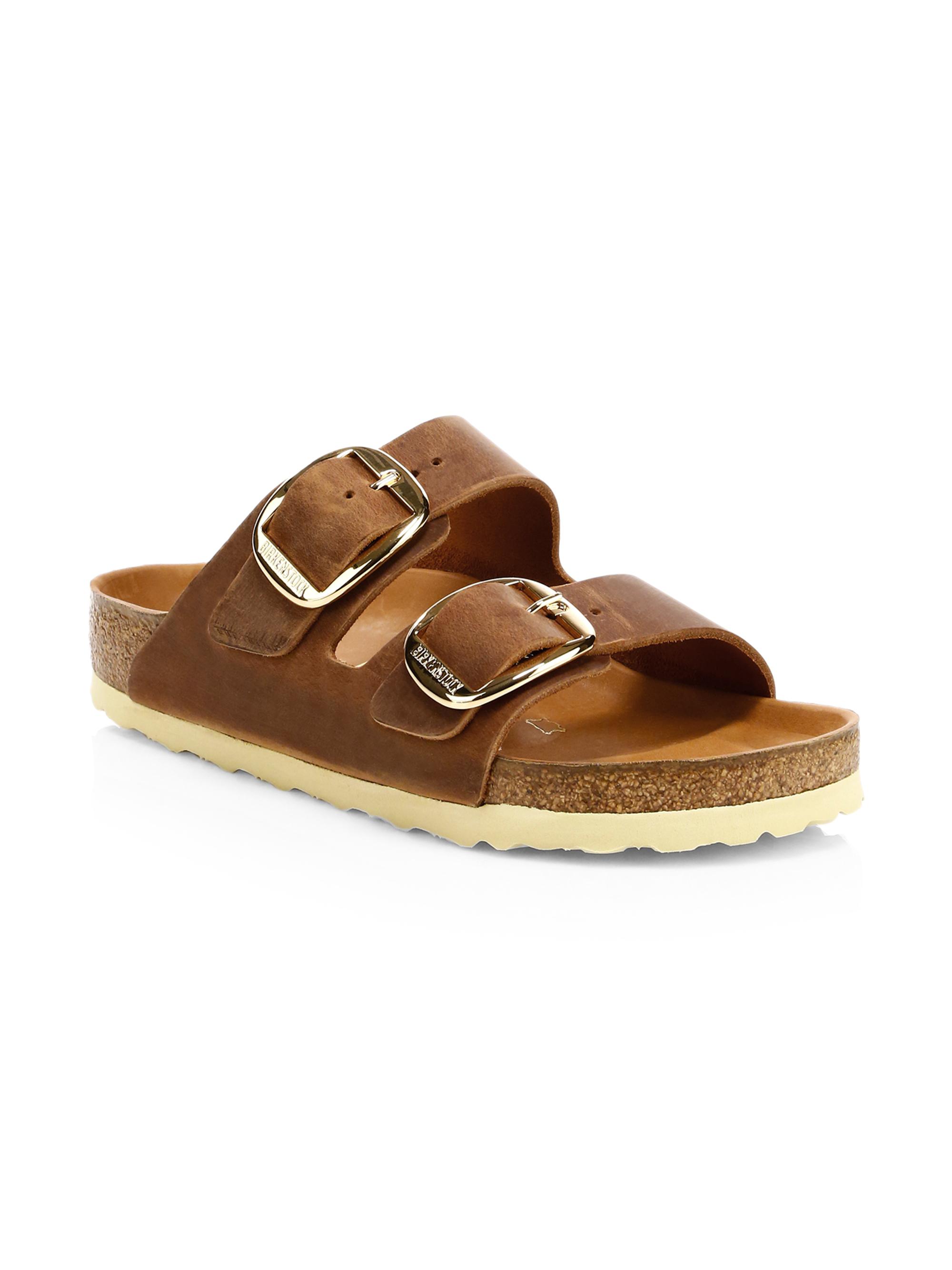 【新品未使用】BIRKENSTOCK Arizona BigBuckle 37 Birkenstock Arizona Big Buckle Leather Sandals | Saks Fifth Avenue