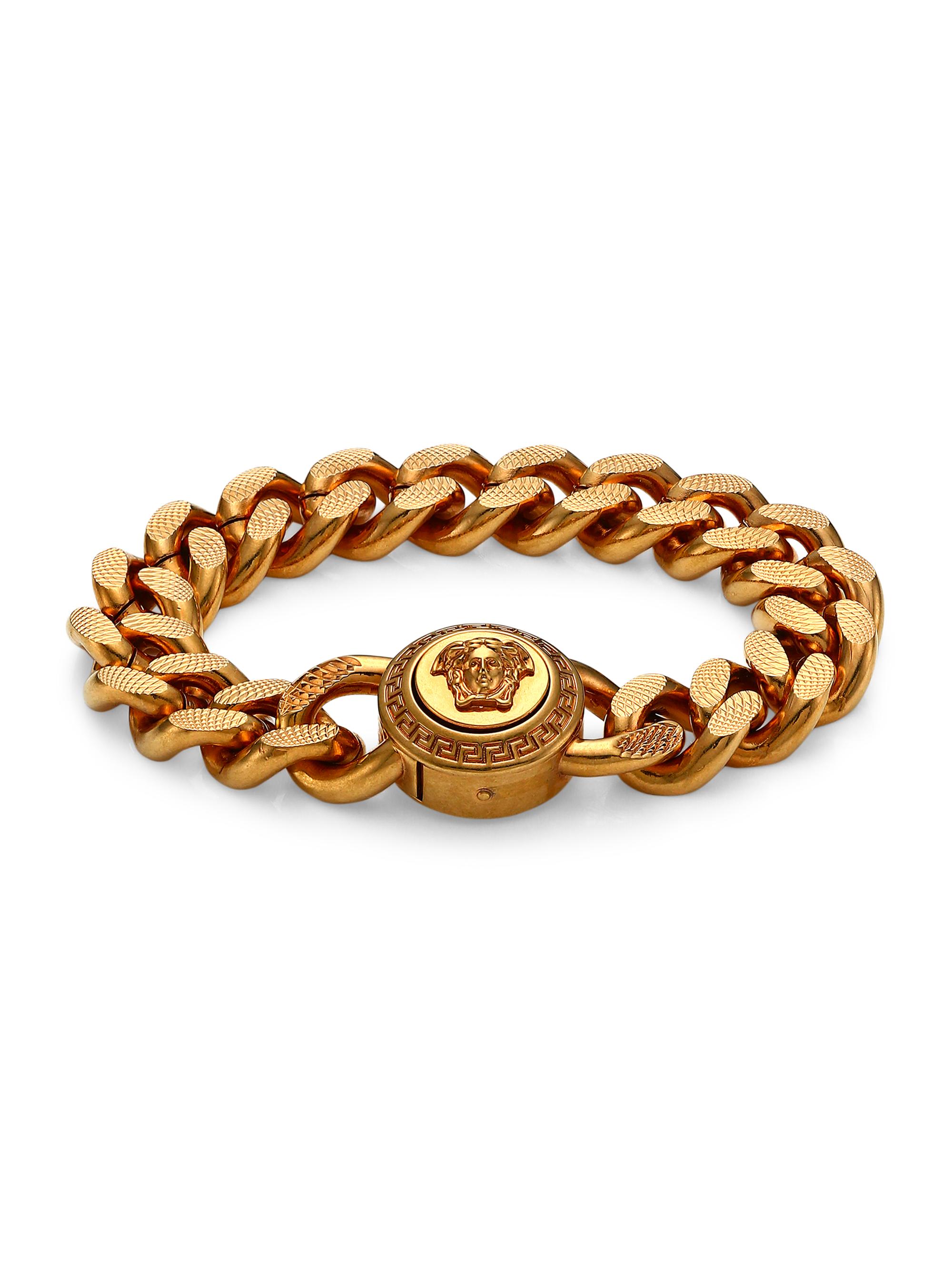 Versace Men's Goldtone Chain Bracelet - Orotribut