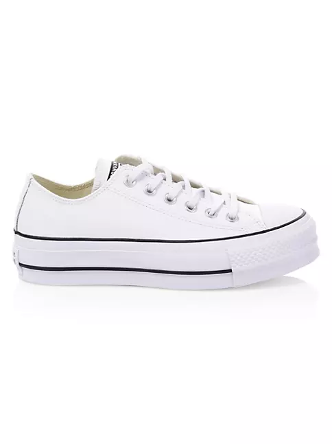Converse Leather Platform Chuck Taylor All Star - White