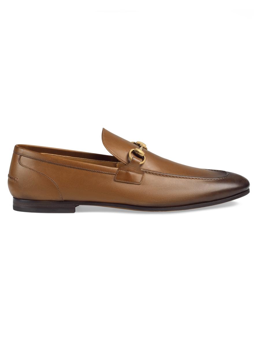 Gucci Jordaan Leather Loafers | Saks Fifth Avenue