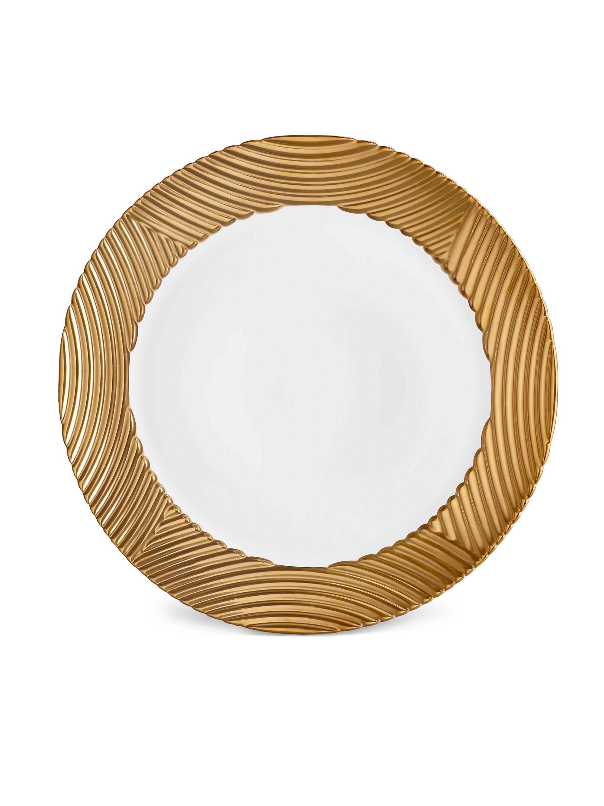 L'Objet Corde Wide Rim Porcelain Charger Plate