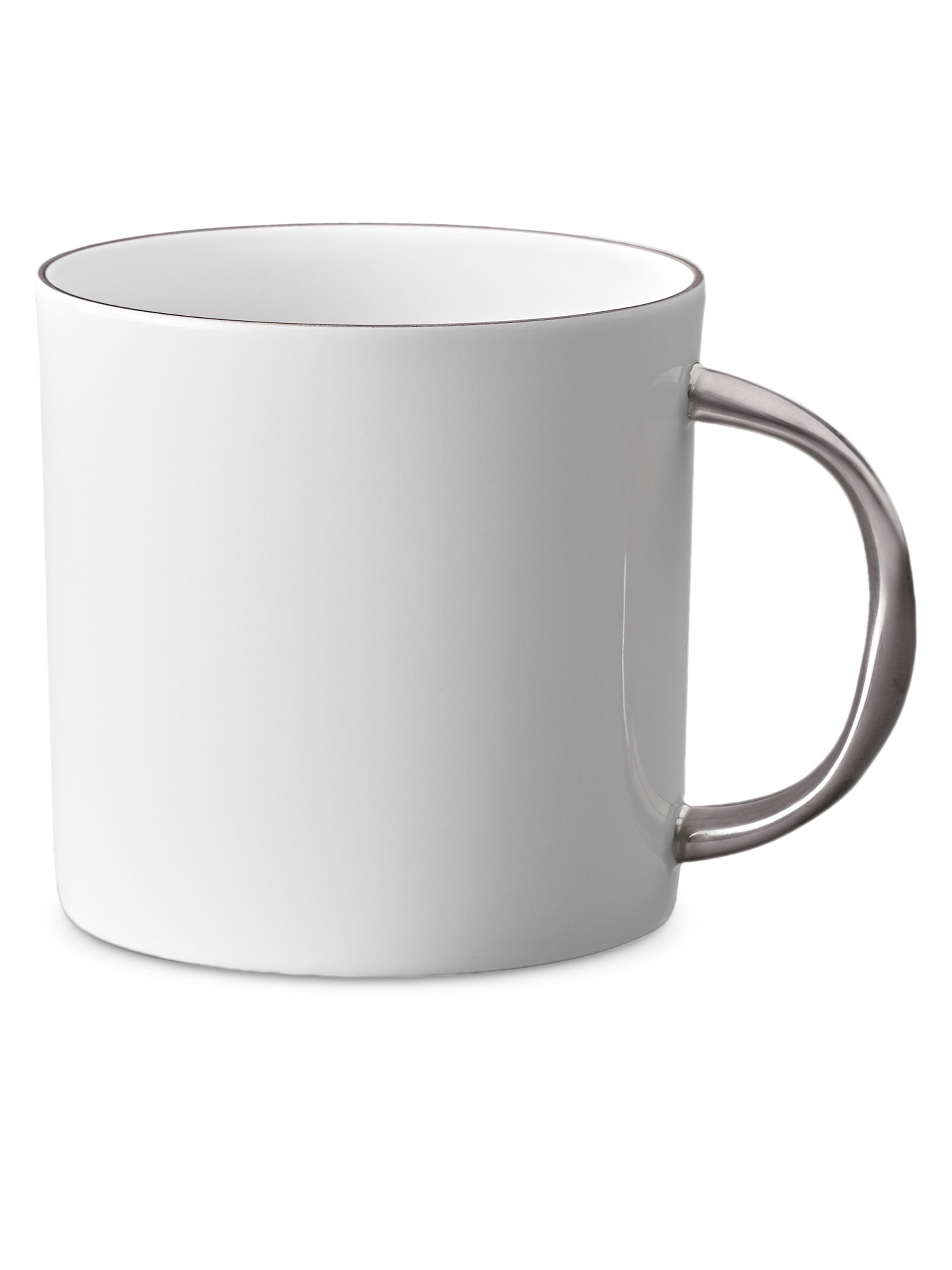 L'Objet Corde Porcelain Mug - Silver