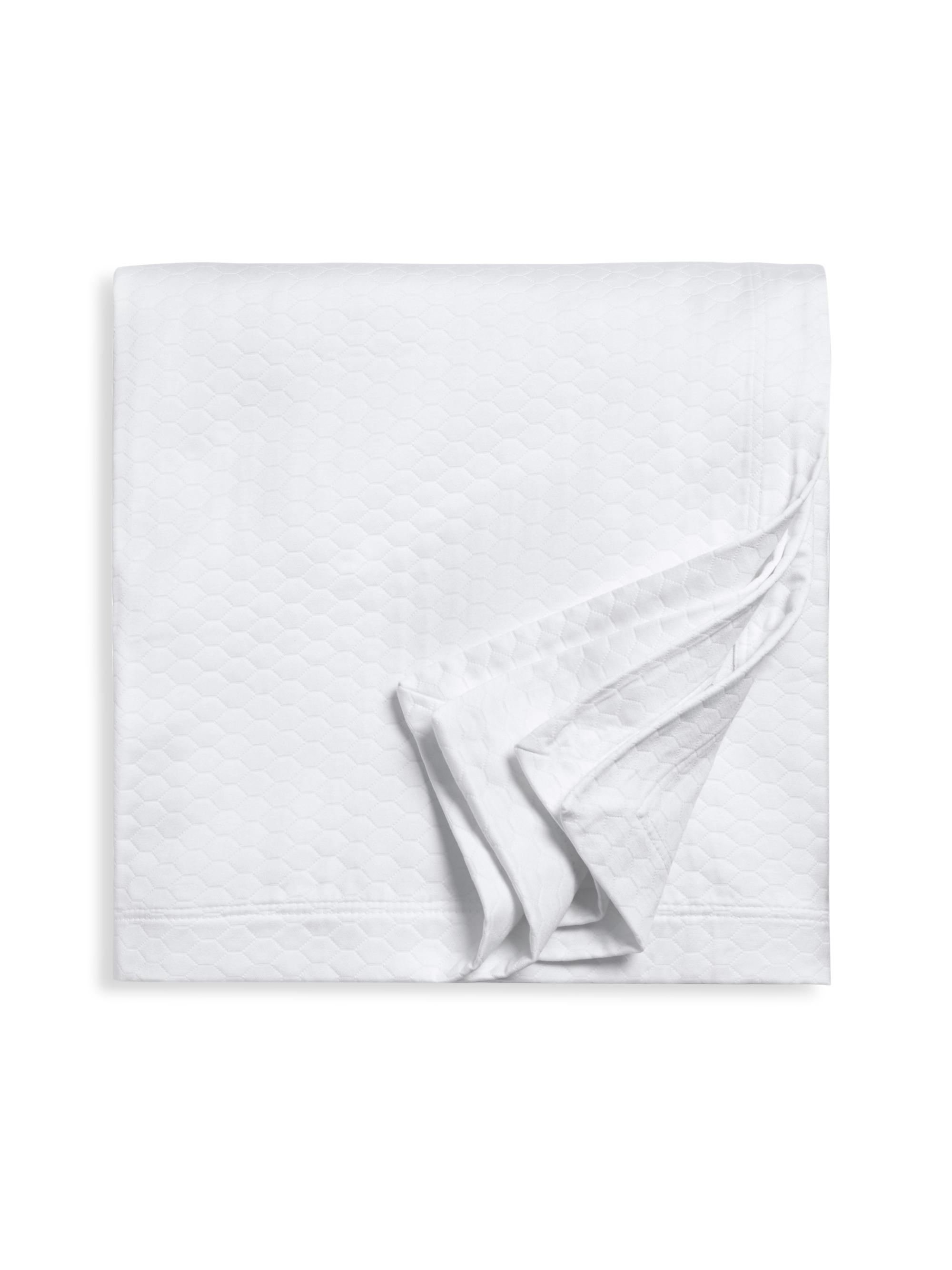 Sferra Favo Coverlet - White Full