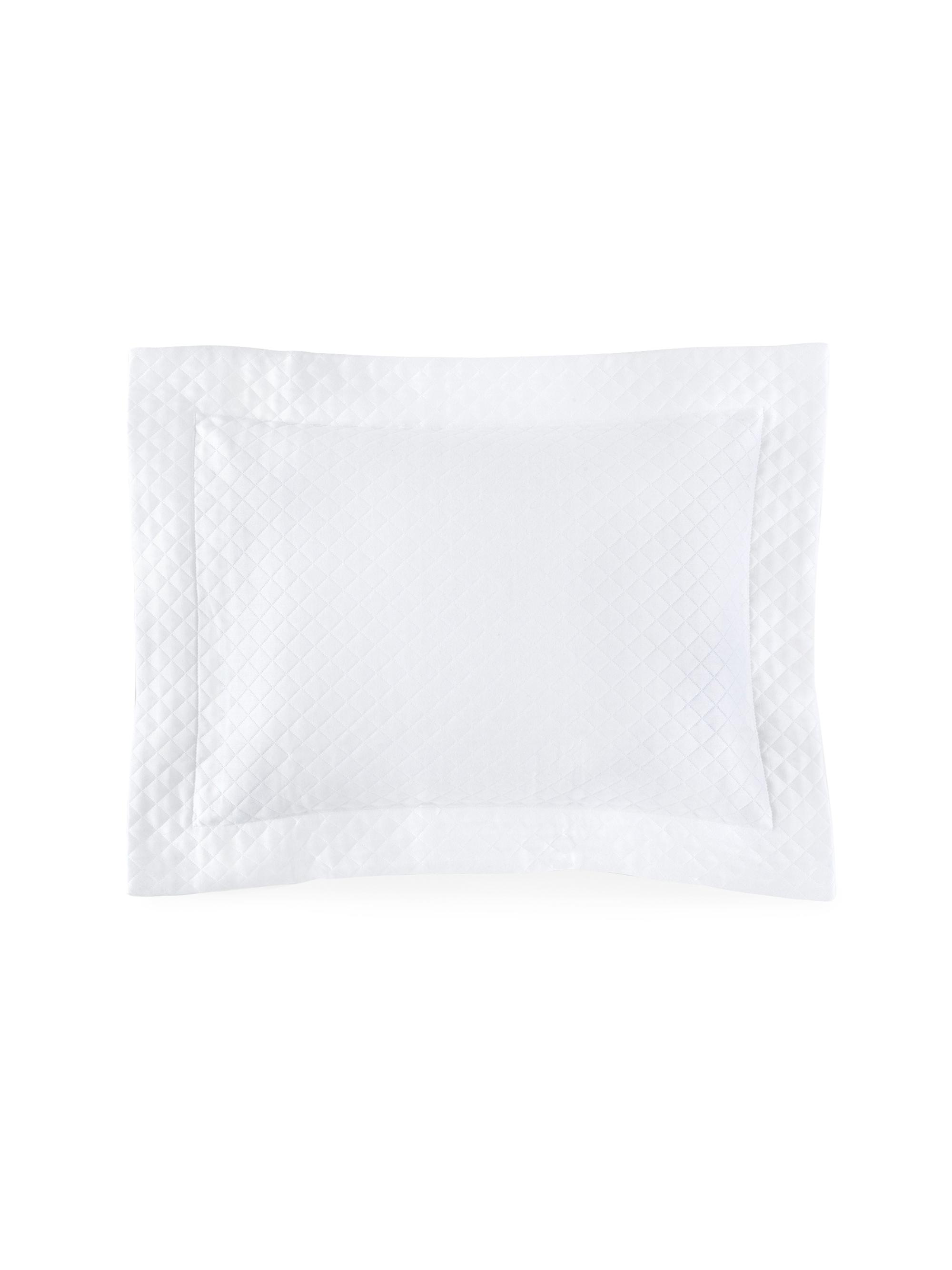 Sferra Bari Diamond Pique Sham - White European