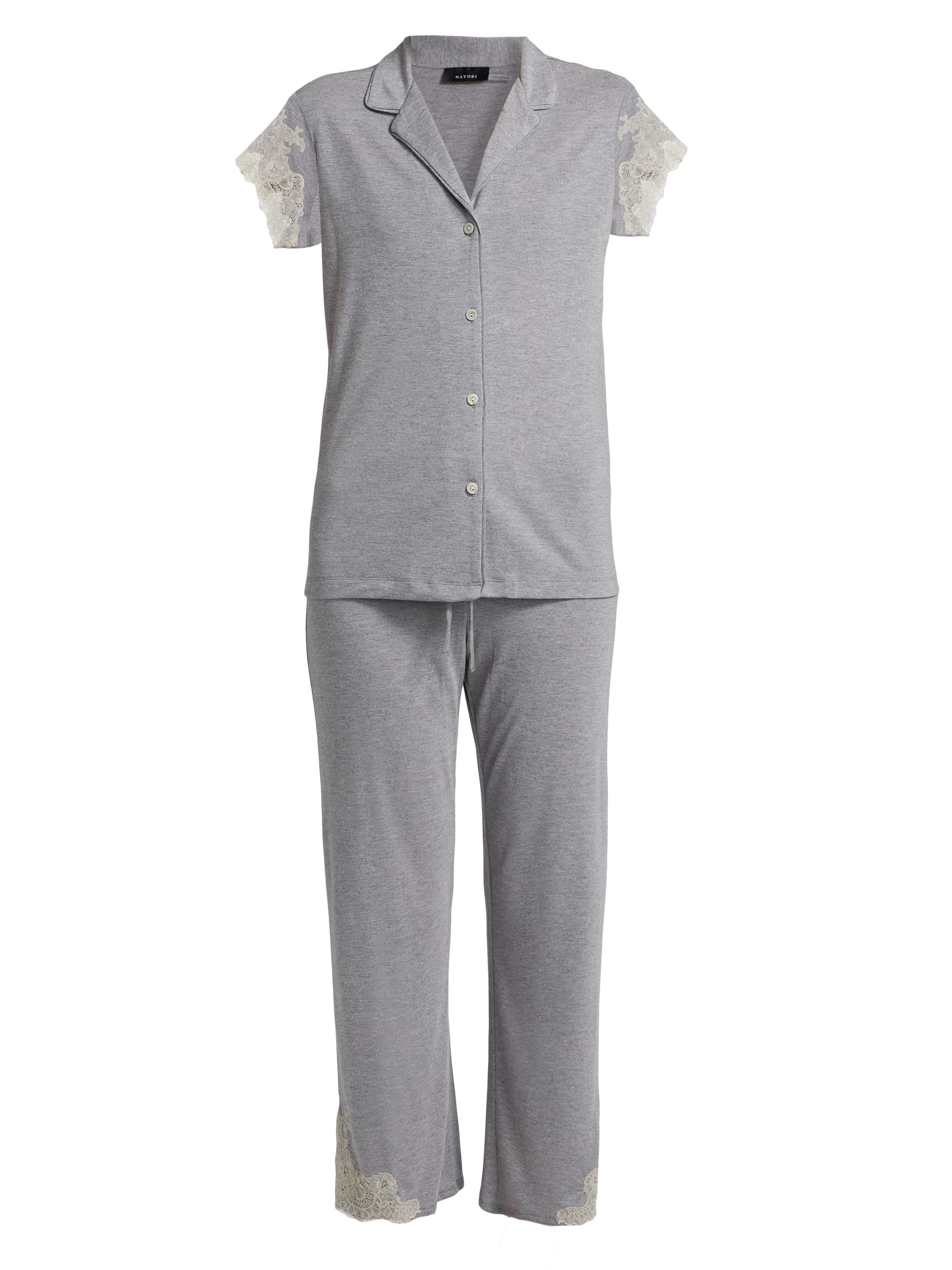 Natori Women's 2-PieceLux Shangrila Pajama Set - Grey