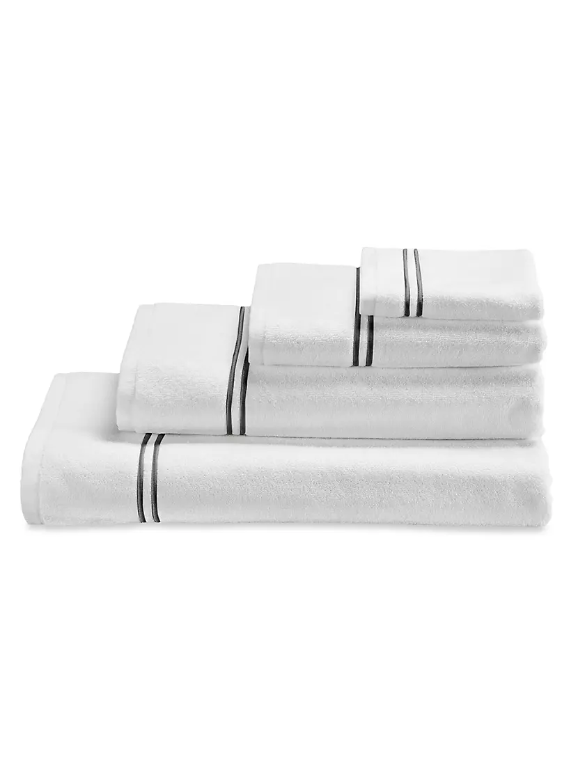 Frette Classic Wash Cloth - White Grey