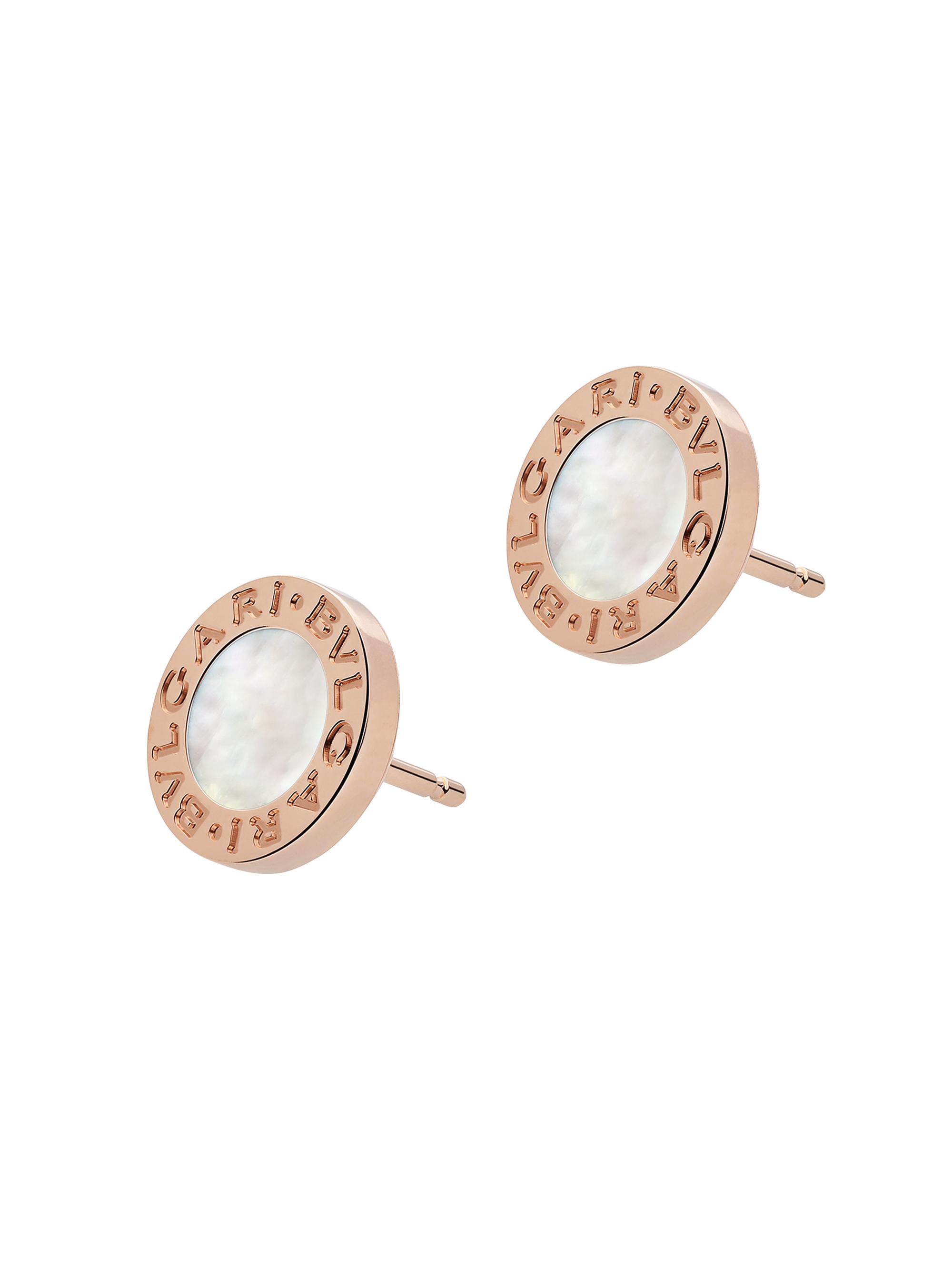 BVLGARI BVLGARI BVGLARI 18K Rose Gold & Gemstone Single Stud