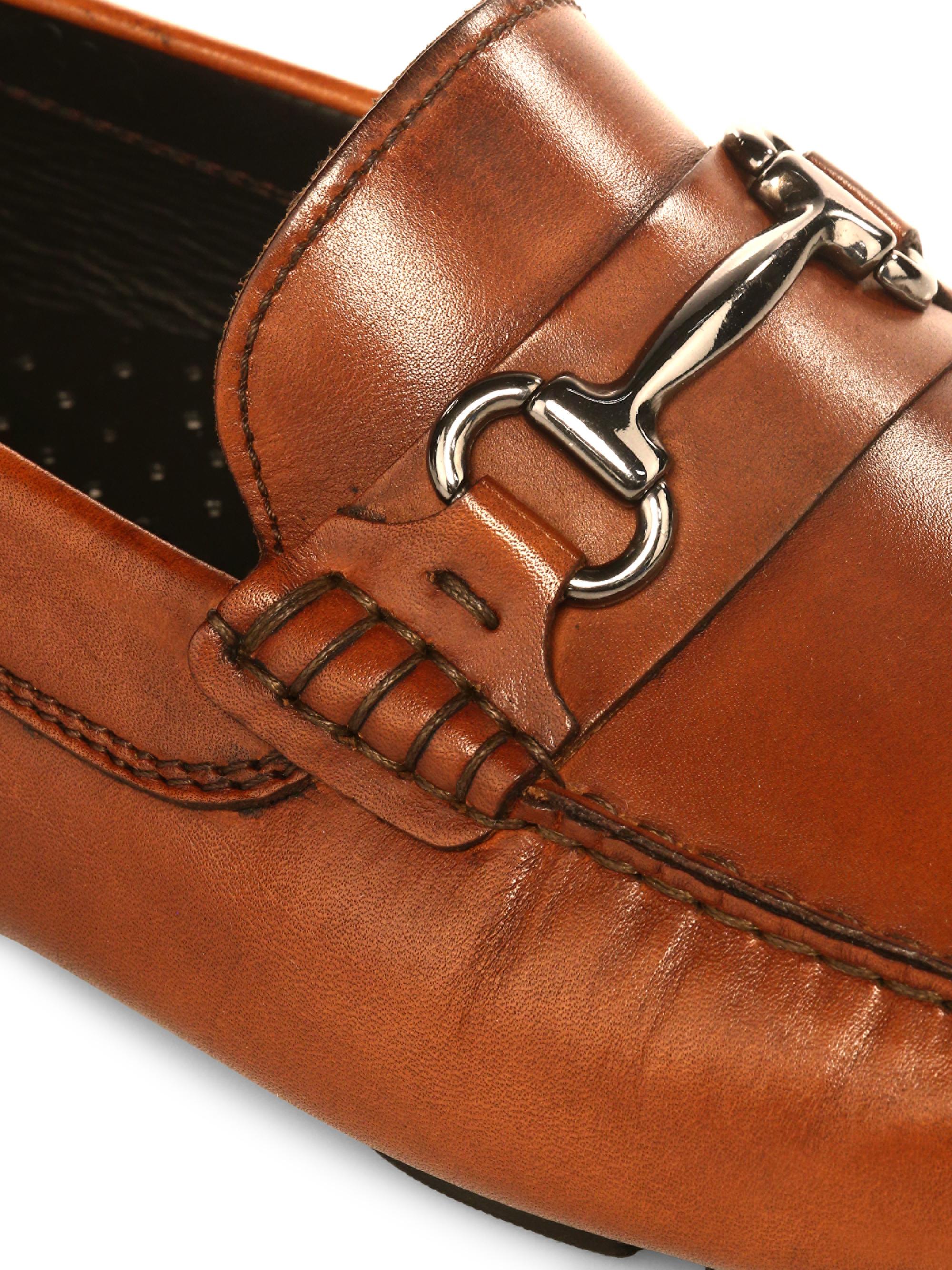 To Boot New York Del Amo Leather Drivers | Saks Fifth Avenue display picture 1