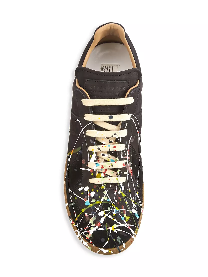 MAISON MARGIELA - Paint Splatter Replica Sneaker in Black/Multi – TRAFFIC  LOS ANGELES