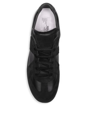 Maison Margiela Replica Leather & Suede Low-Top Sneakers