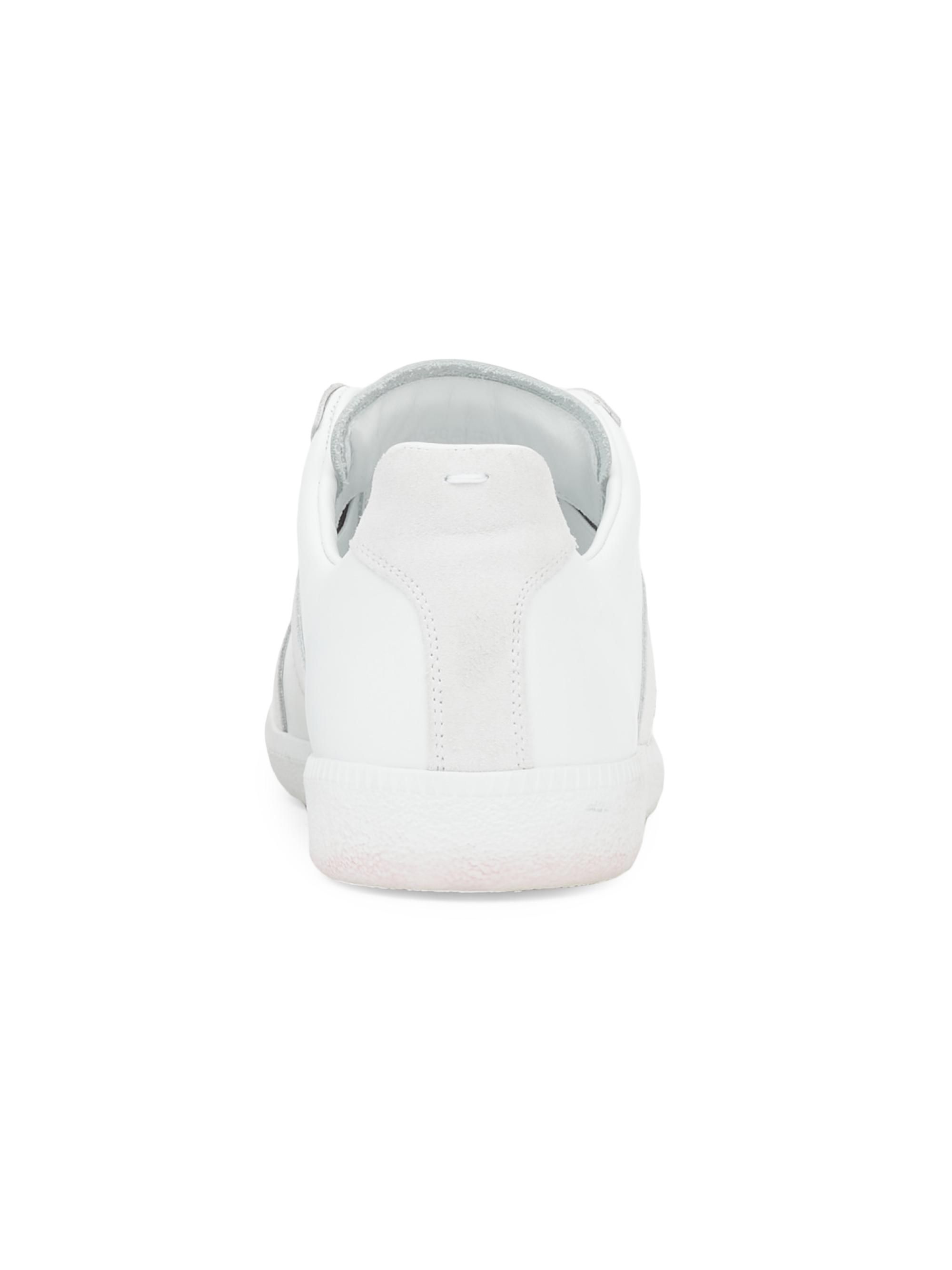 Replica Leather & Suede Low-Top Sneakers