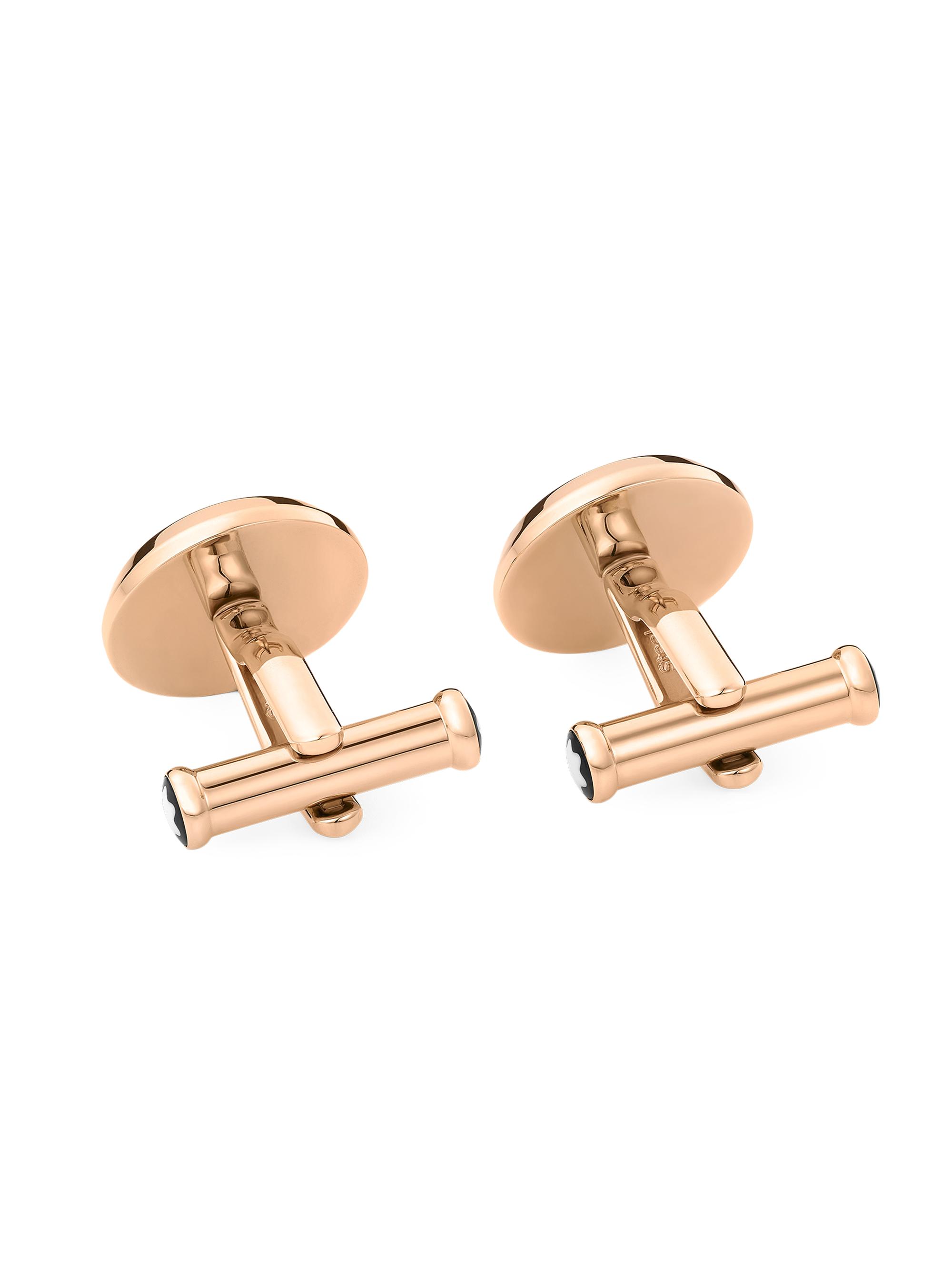 Montblanc Men's Goldtone Stainless Steel Round Cufflinks - Rose Gold | Thumbnail 2
