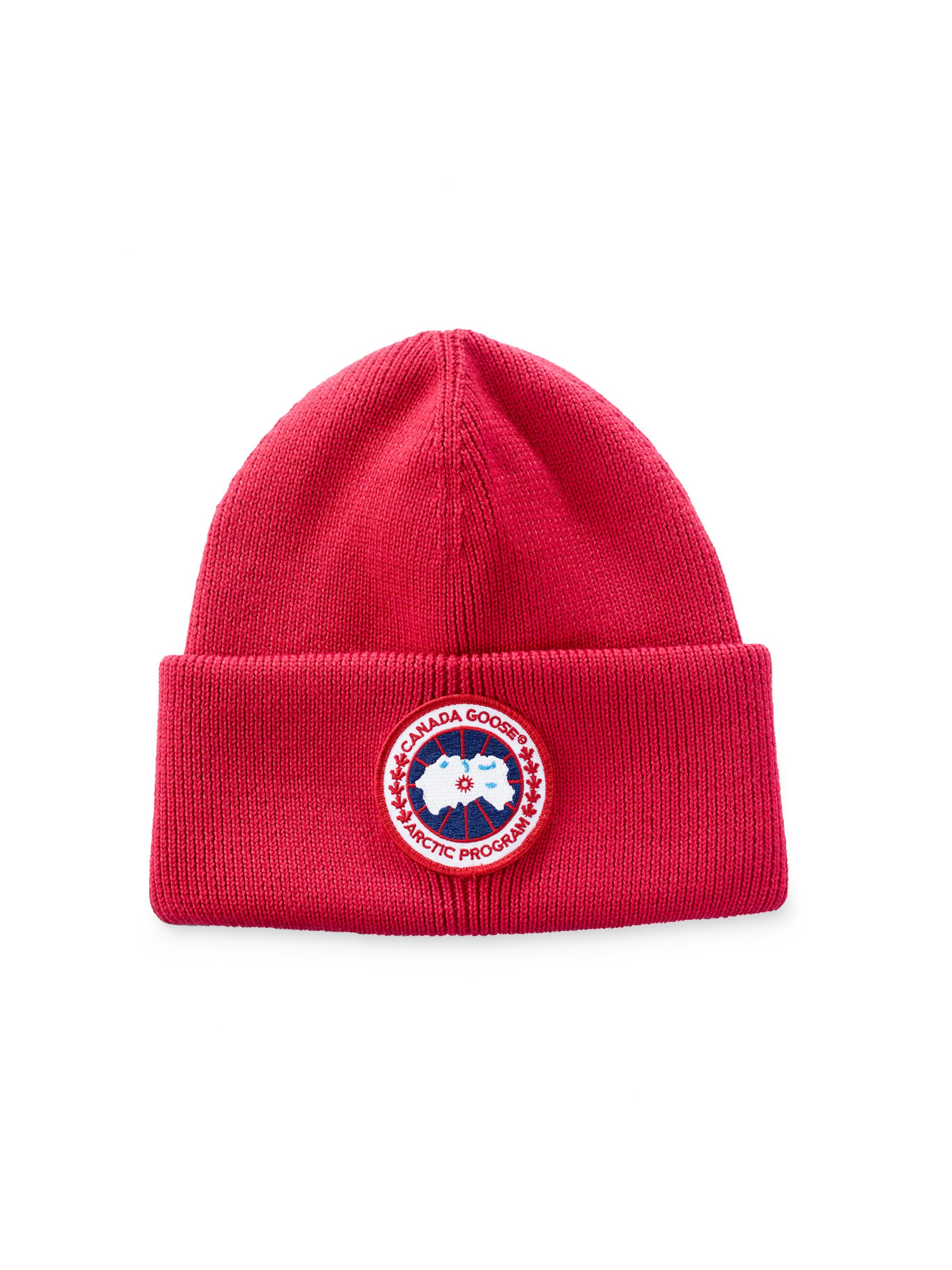 Canada Goose Men's Arctic Disc Wool Beanie - Red