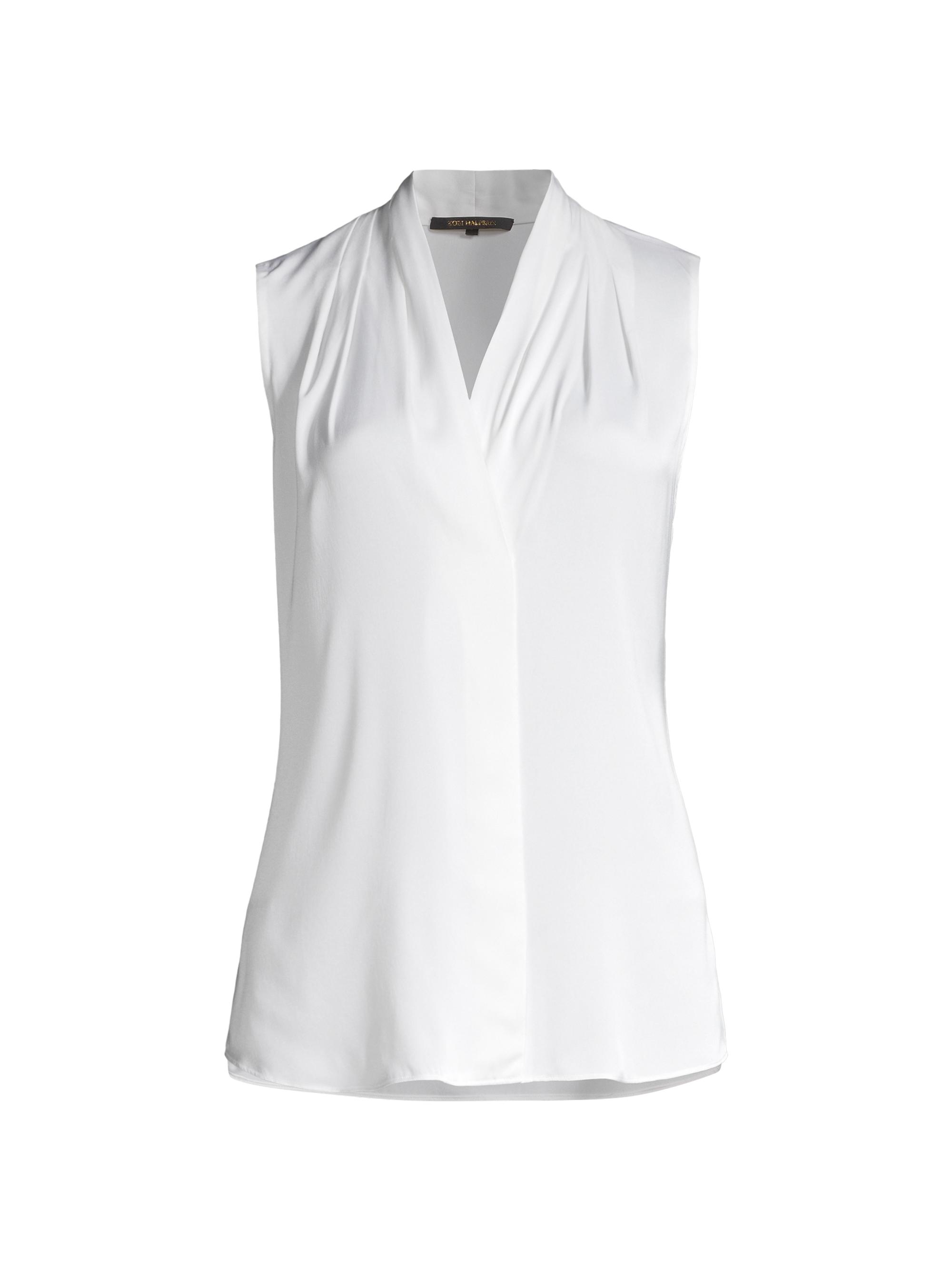 Kobi Halperin Women's Mila Sleeveless Silk-Blend Blouse - White