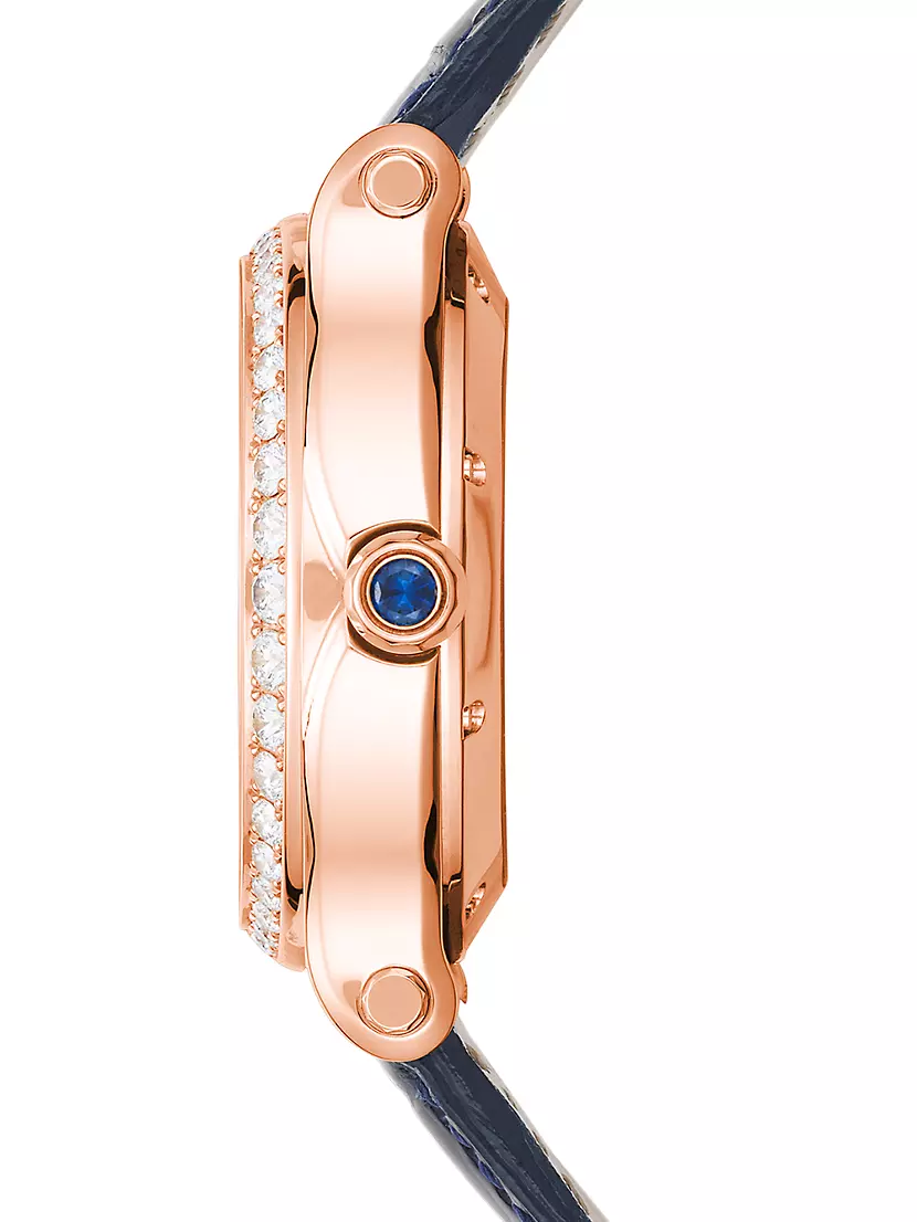 Shop Chopard Happy Sport 18K Rose Gold & Diamond Crocodile Shop Chopard Happy Sport 18K Rose Gold & Diamond Crocodile