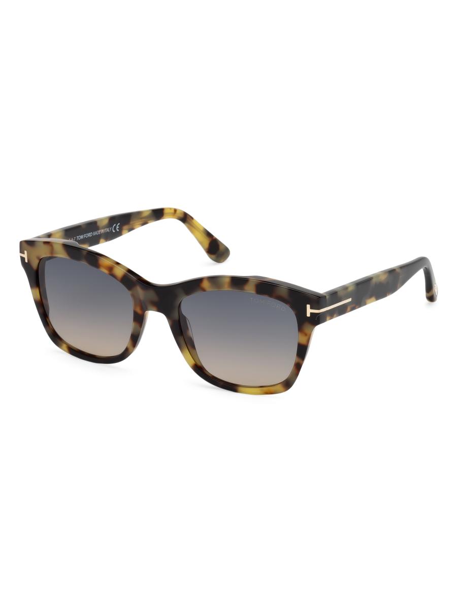 US購入 スタイリッシュ★TOM FORD Lauren 52mm サングラス TOM FORD Lauren 52MM Tortoiseshell Geometric Sunglasses