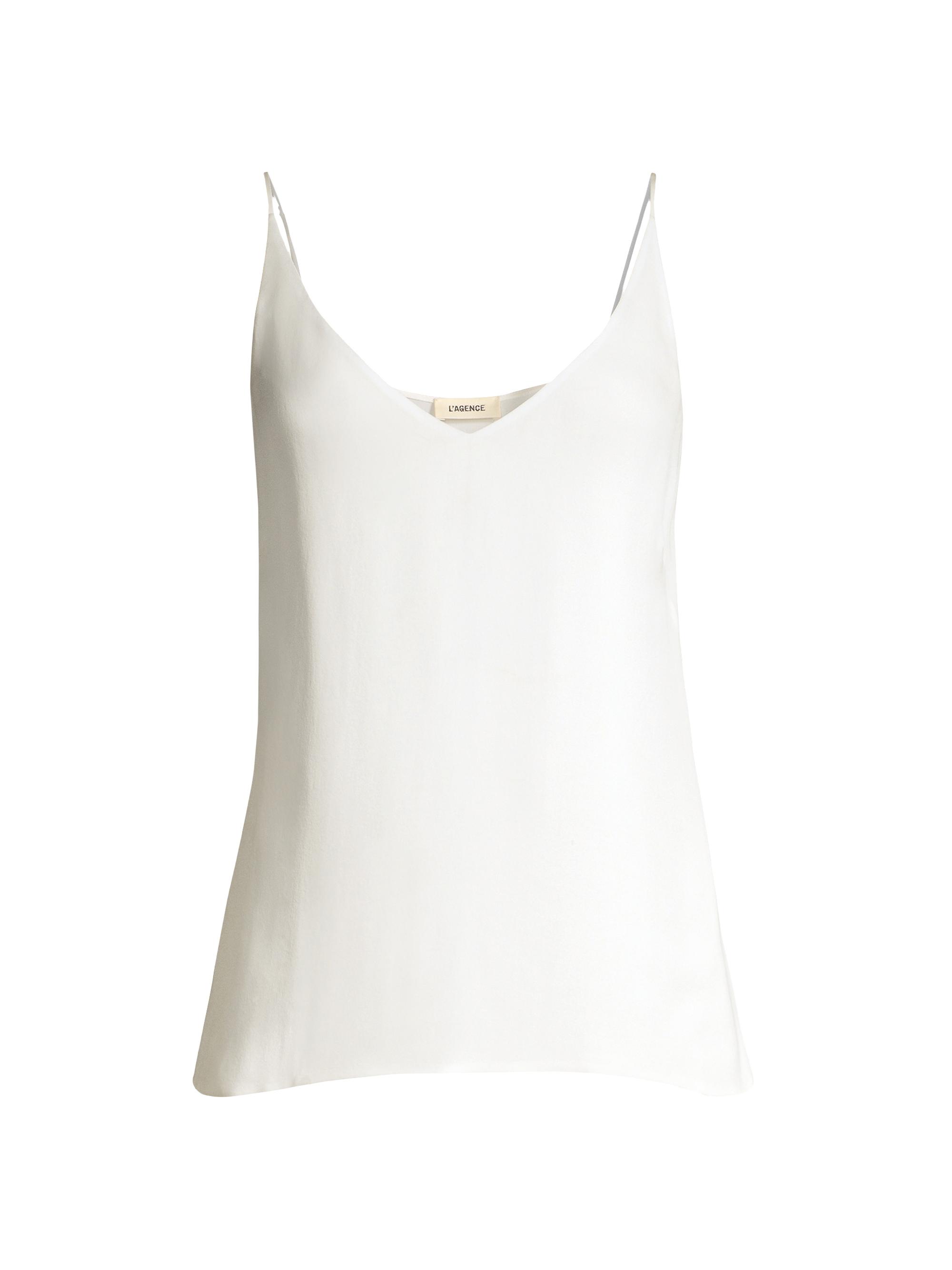 L'AGENCE Priya Silk & Lace Tank | Saks Fifth Avenue