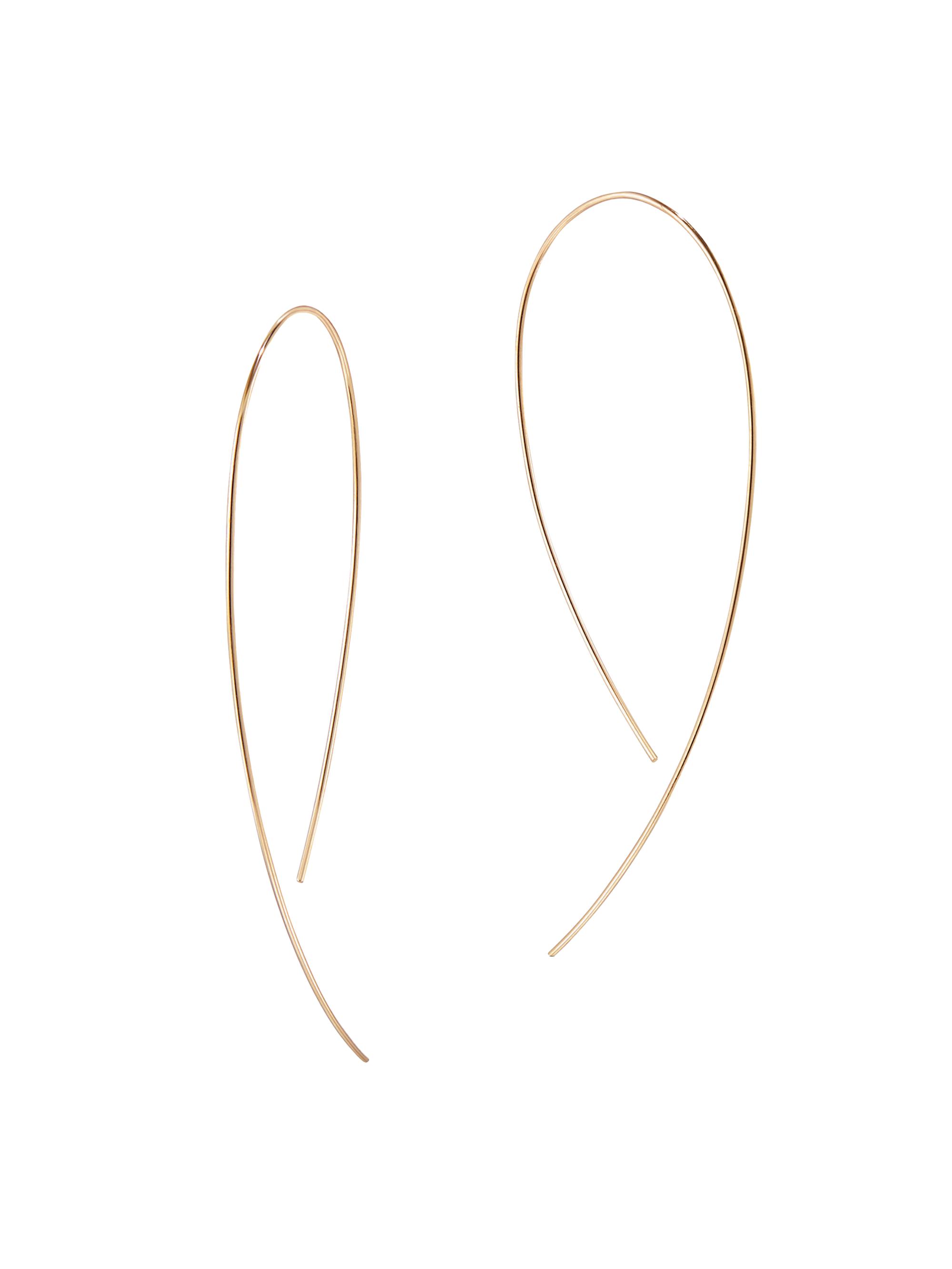Lana Women's Goddess 14K-Yellow-Gold Open Hoop Earrings - Yellow Gold