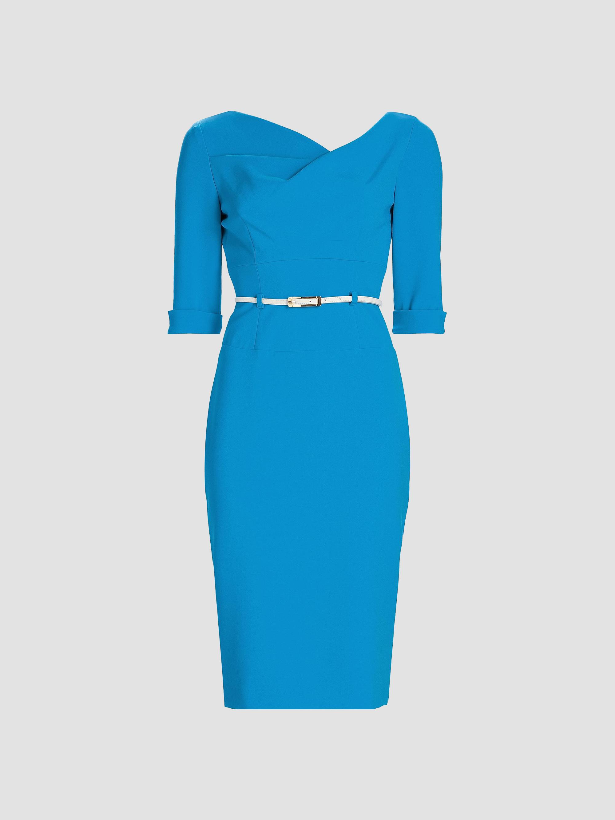 Black Halo Kensington Fit & Flare Dress | Saks Fifth Avenue