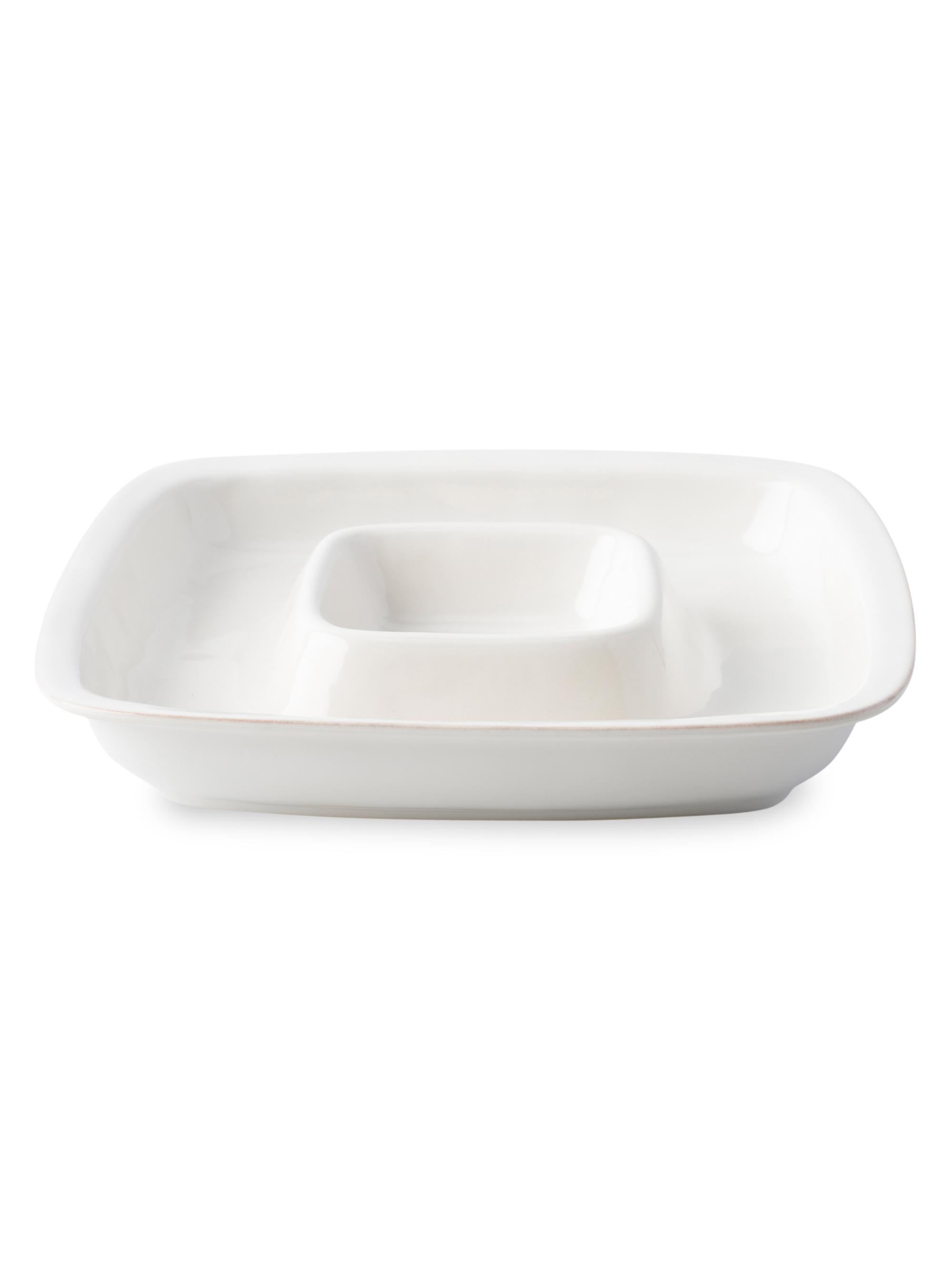 Juliska Puro Chip N'Dip Bowl - White Wash