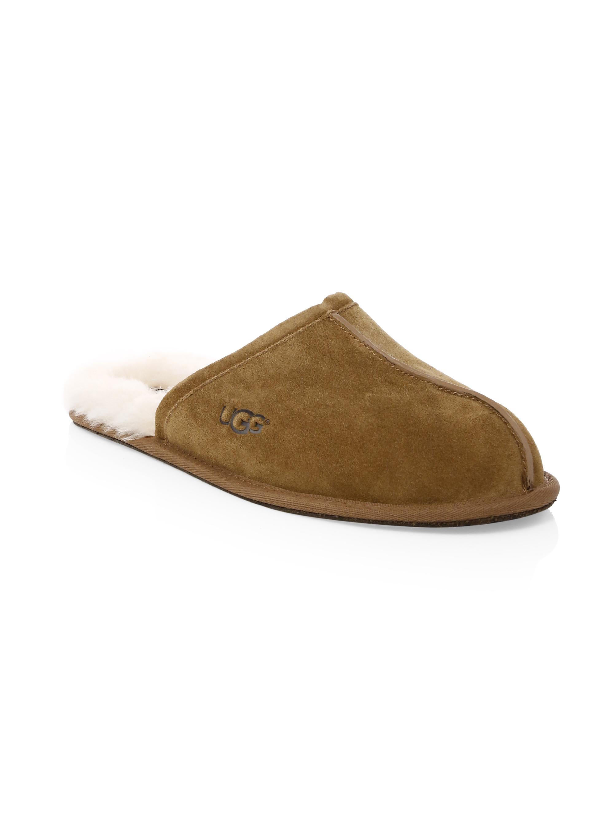 UGG Scuff Shearling-Lined Mule Slippers | Saks Fifth Avenue
