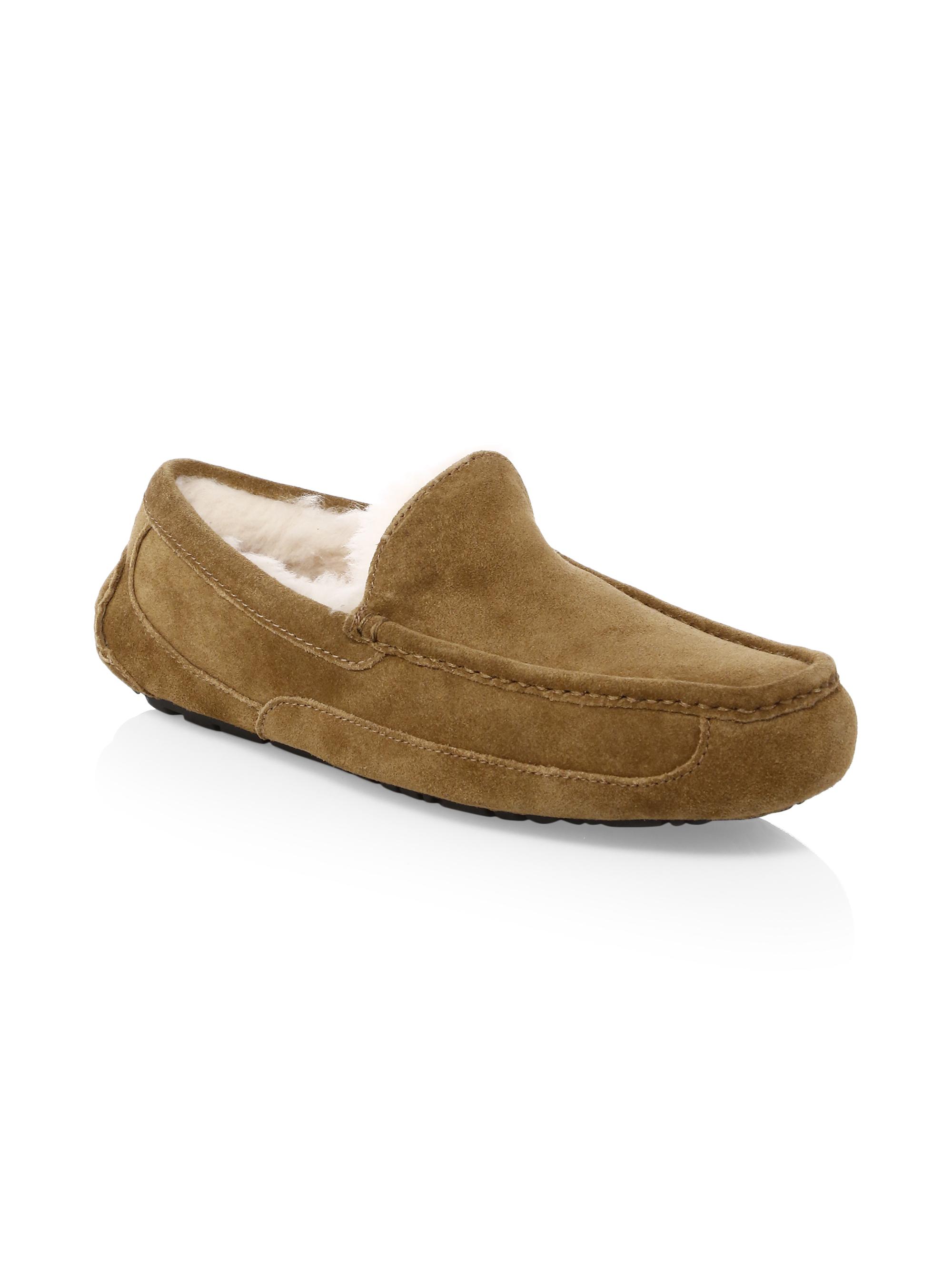 UGG Men's Ascot Suede Slippers - Chestnut