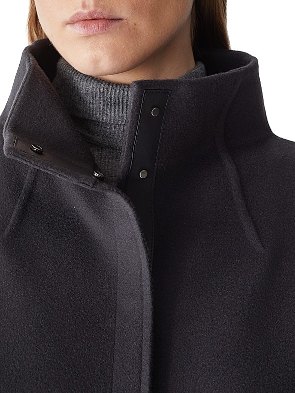 Shop Loro Piana Roaden Baby Cashmere Stand Collar Coat Shop Loro Piana Roaden Baby Cashmere Stand Collar Coat