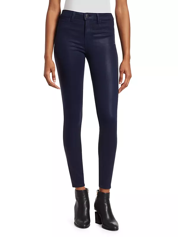 Marguerite High-Rise Skinny Coated Jeans