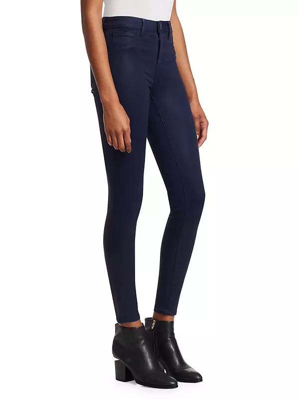 Marguerite High-Rise Skinny Coated Jeans