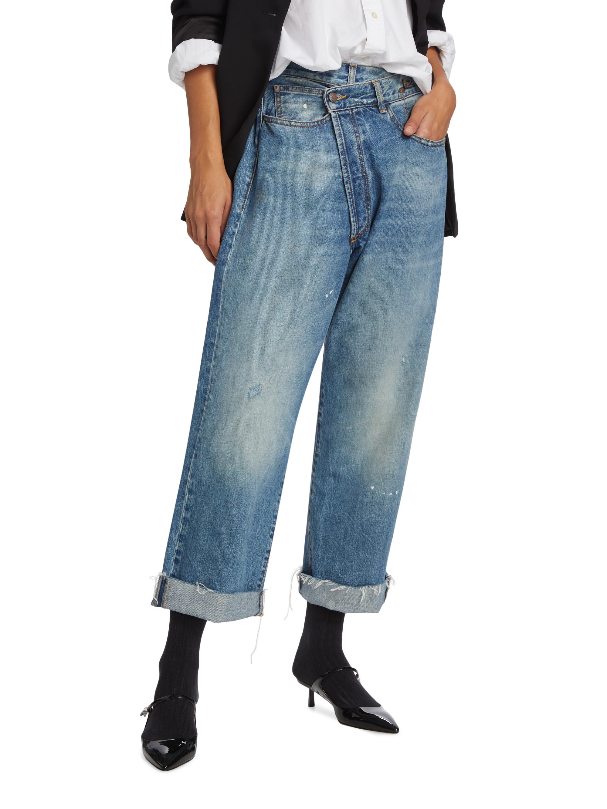 美品♡L'Appartement♡R13 OVER SIZE C/N KNIT R13 Crossover Jeans | Saks Fifth Avenue