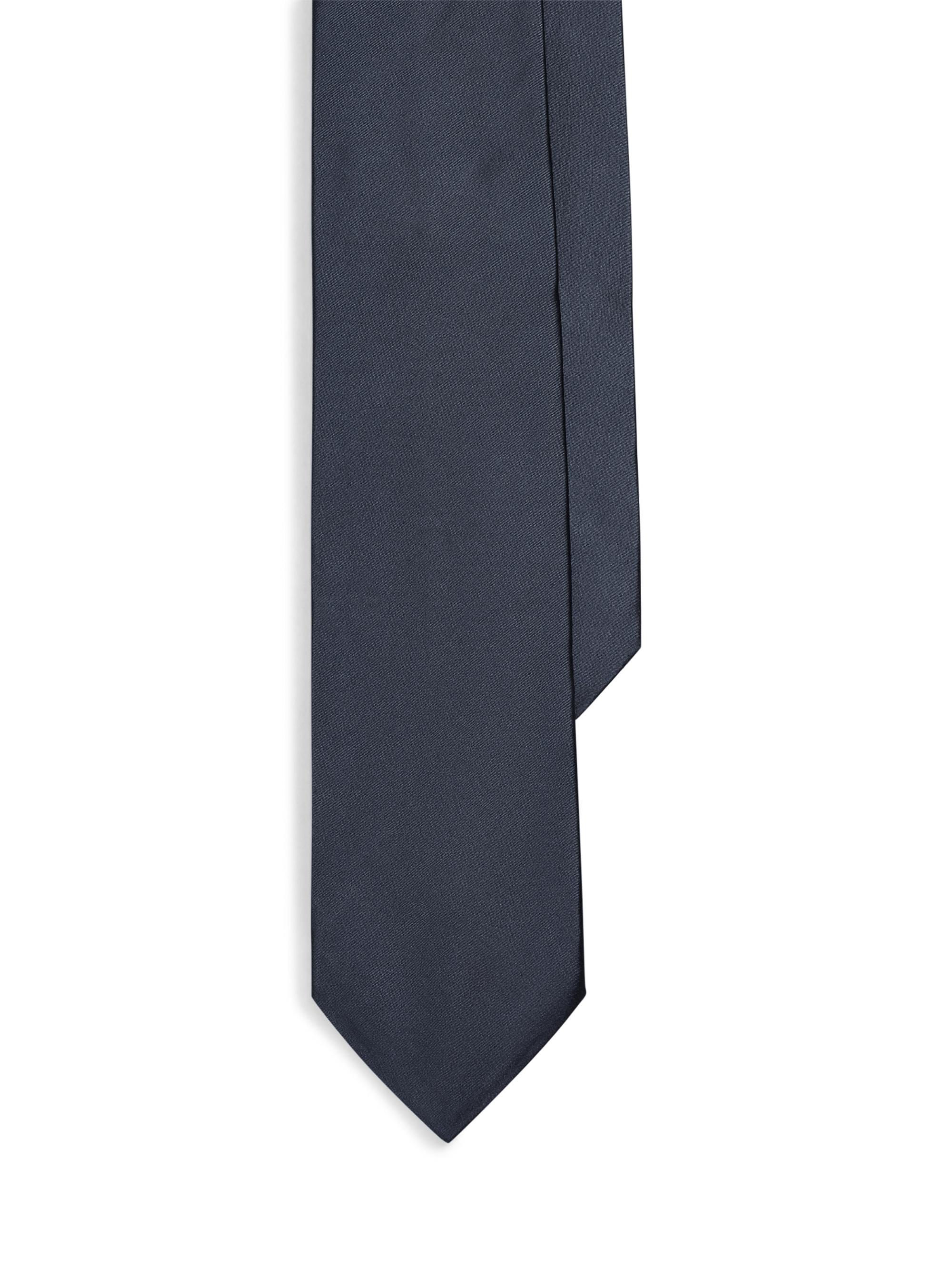 Ralph Lauren Purple Label Men's Solid Silk Tie - Dark Navy