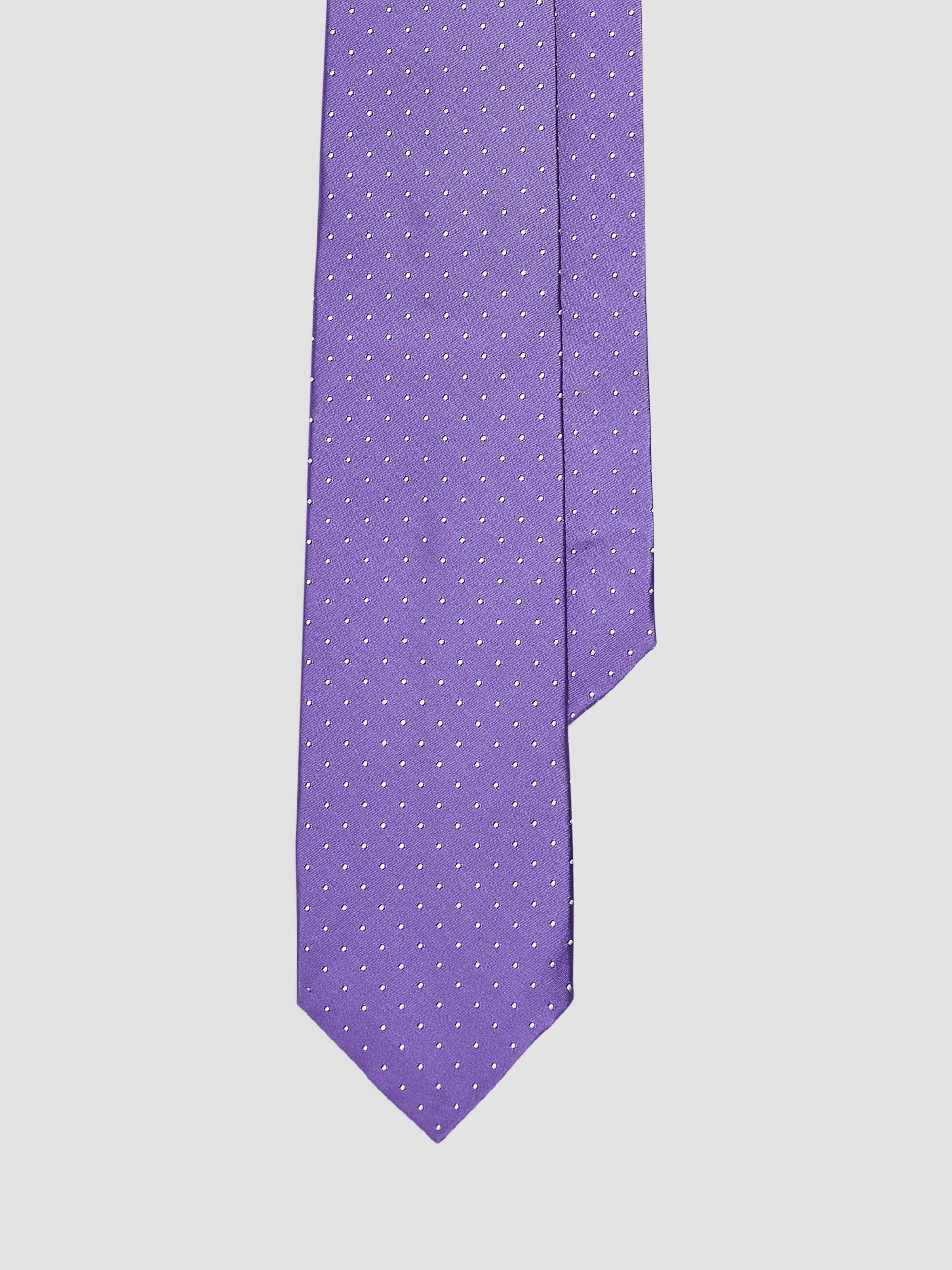 Ralph Lauren Purple Label Men's Polka Dot Silk Tie - Purple | Thumbnail 4