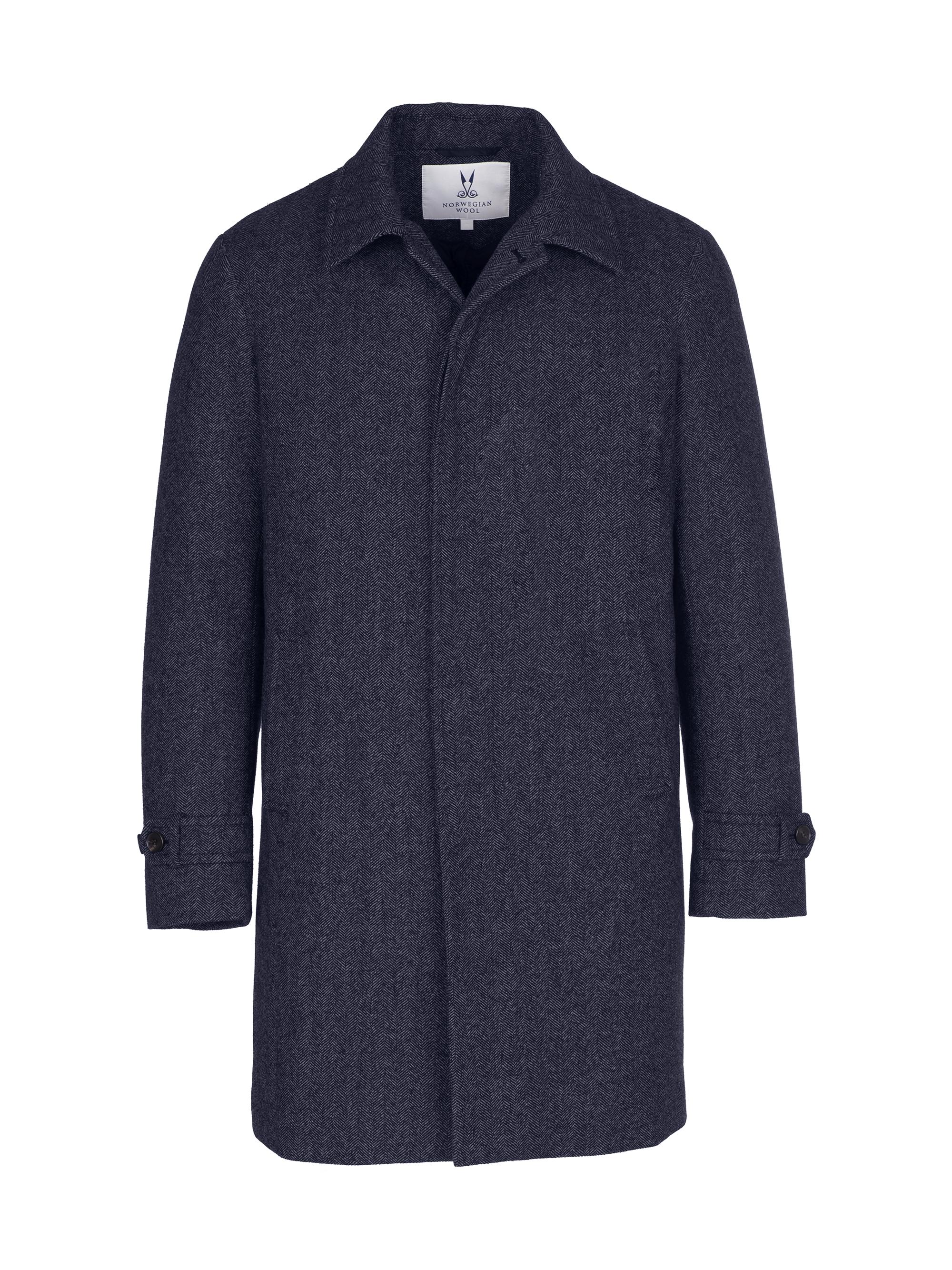【新品】MANOF WOOL BEAVER 3WAY COAT Norwegian Wool Herringbone Wool & Cashmere Down Three-Quarter