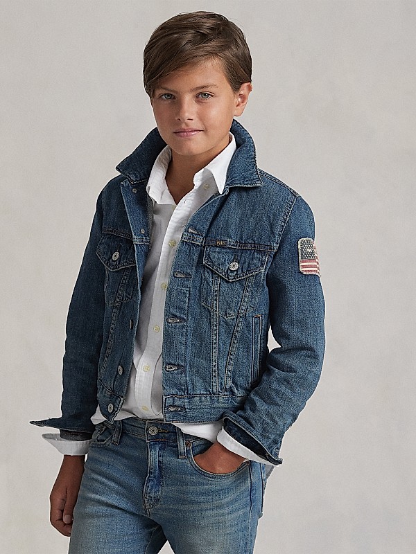 Shop Polo Ralph Lauren Little Boy's & Boy's Trucker Denim Shop Polo Ralph Lauren Little Boy's & Boy's Trucker Denim