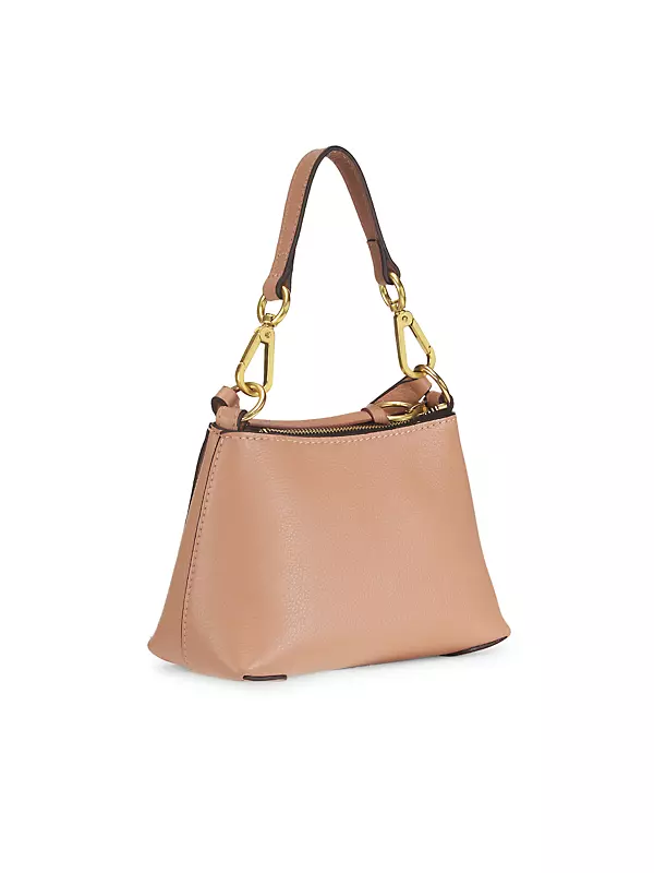 Mini Joan Suede & Leather Hobo Bag